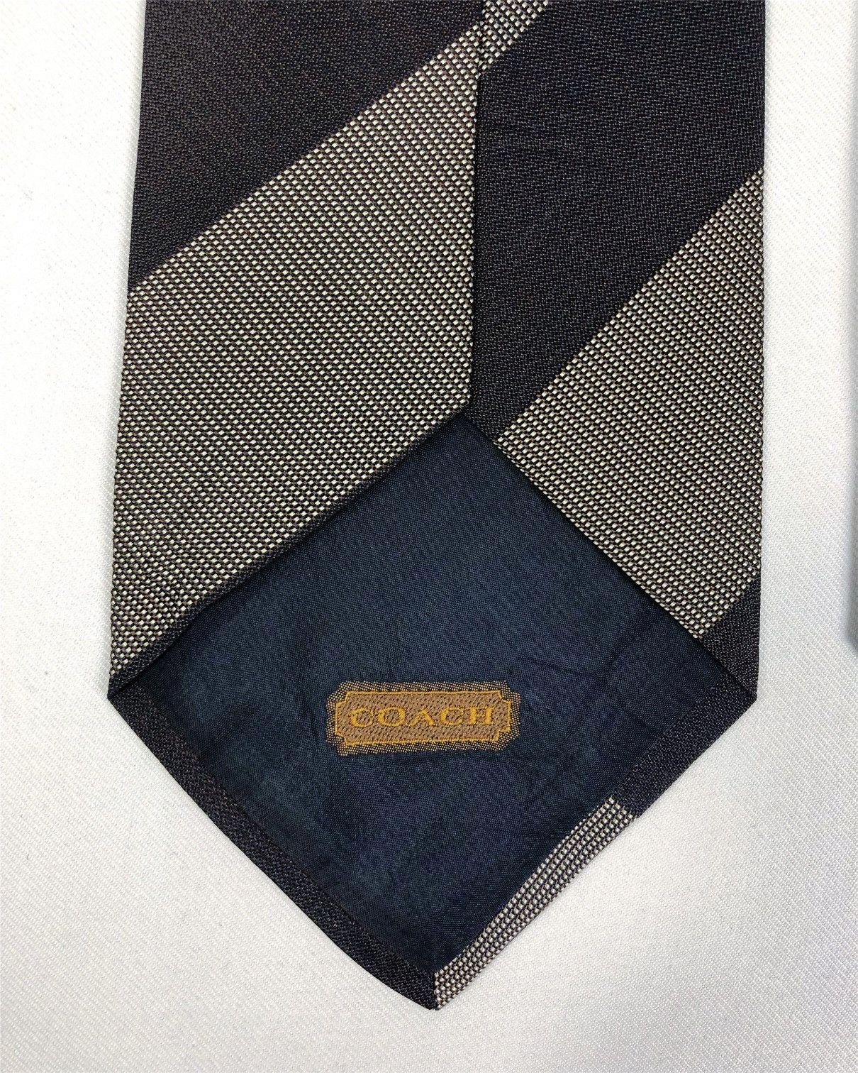 Coach Rare Coach Stripes Silk Tie Made in Italy Size ONE SIZE - 5 Thumbnail