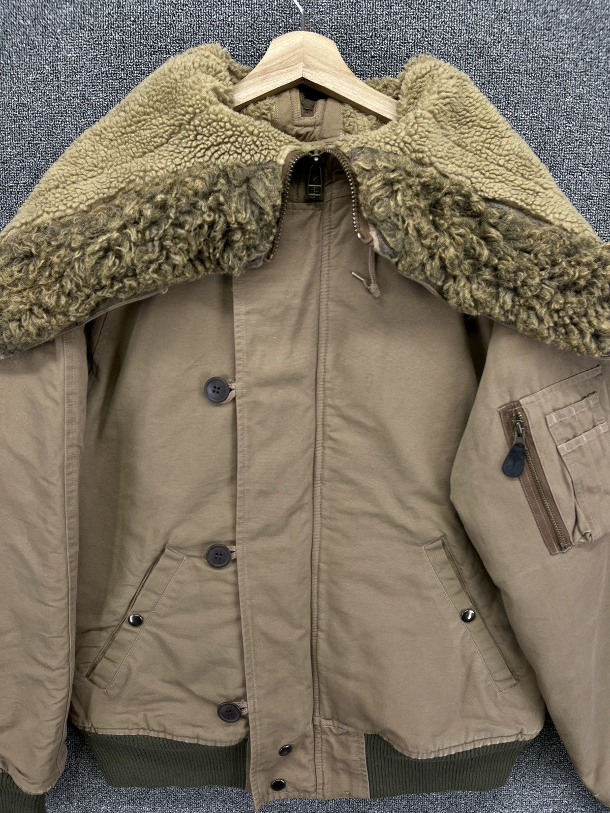 Avirex Vintage Avirex Extreme Cold Weather Fur Hoodie Bomber Jacket Size US M / EU 48-50 / 2 - 5 Thumbnail