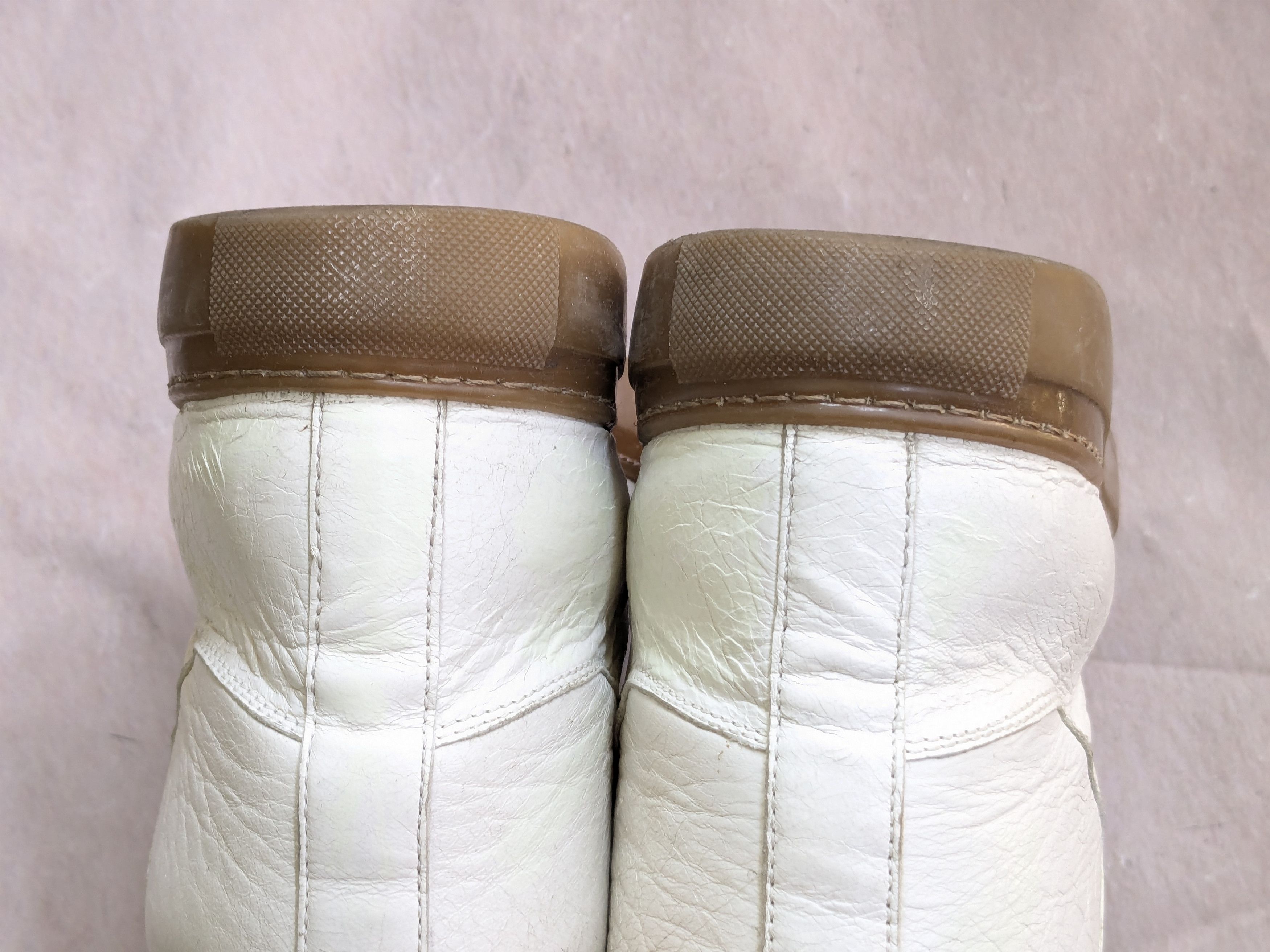 Balenciaga Balenciaga Arena White Brown Leather High Tops 13 Size US 13 / EU 46 - 11 Thumbnail
