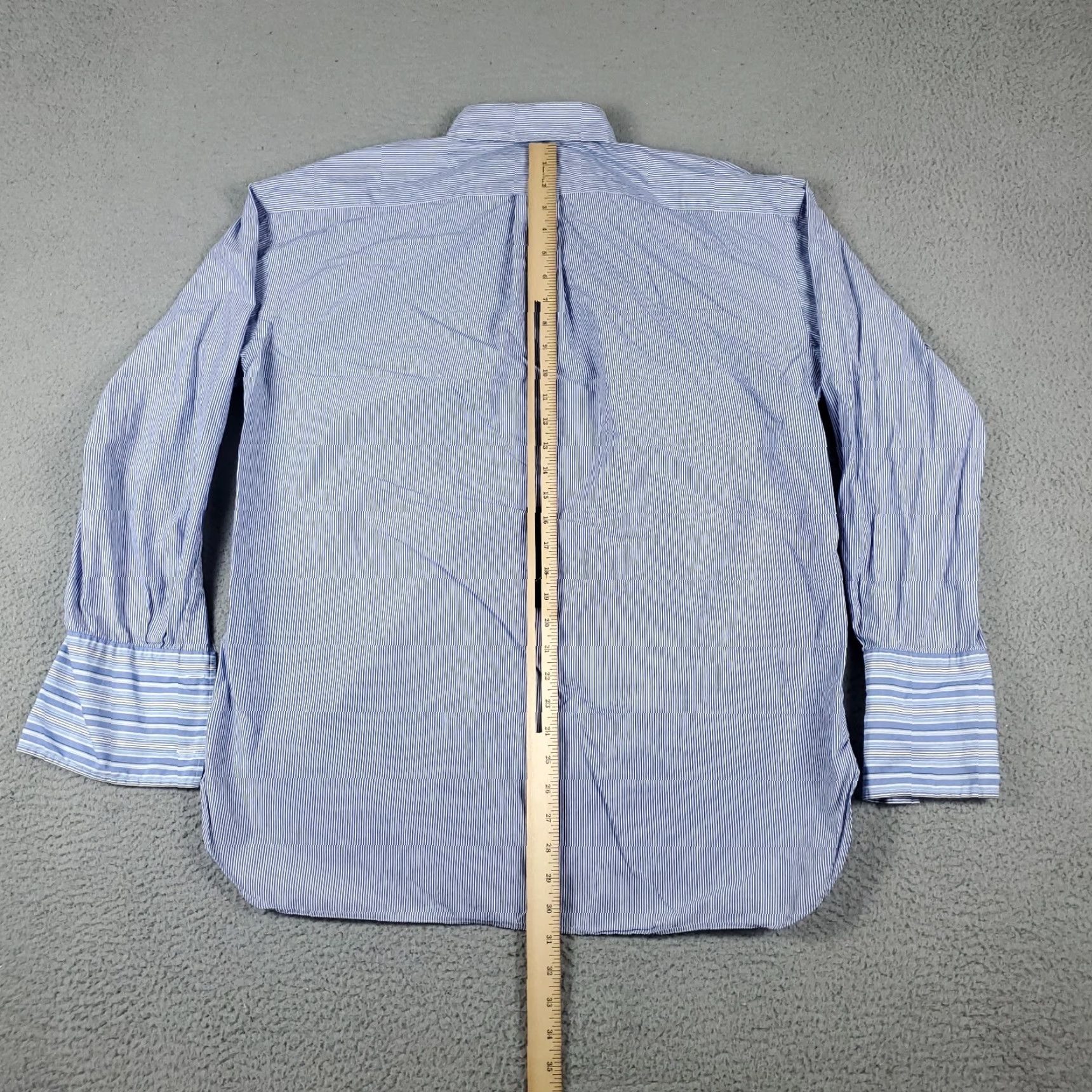 Ralph Lauren Ralph Lauren Shirt Striped Button-Up Adult Large Cotton Multicolor Blue White 90s Classic Mens Body Size L Size US L / EU 52-54 / 3 - 4 Thumbnail