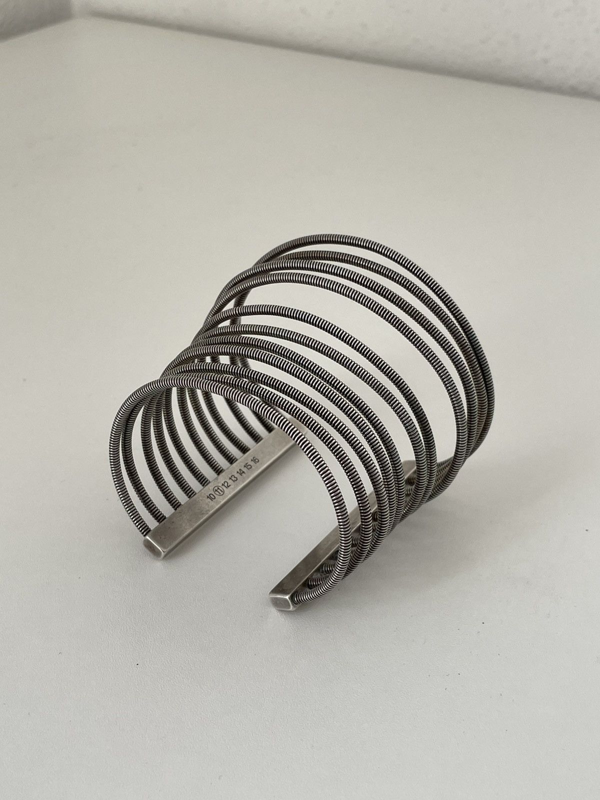 Maison Margiela Maison Margiela Silver Spiral Bracelet Size ONE SIZE - 1 Thumbnail