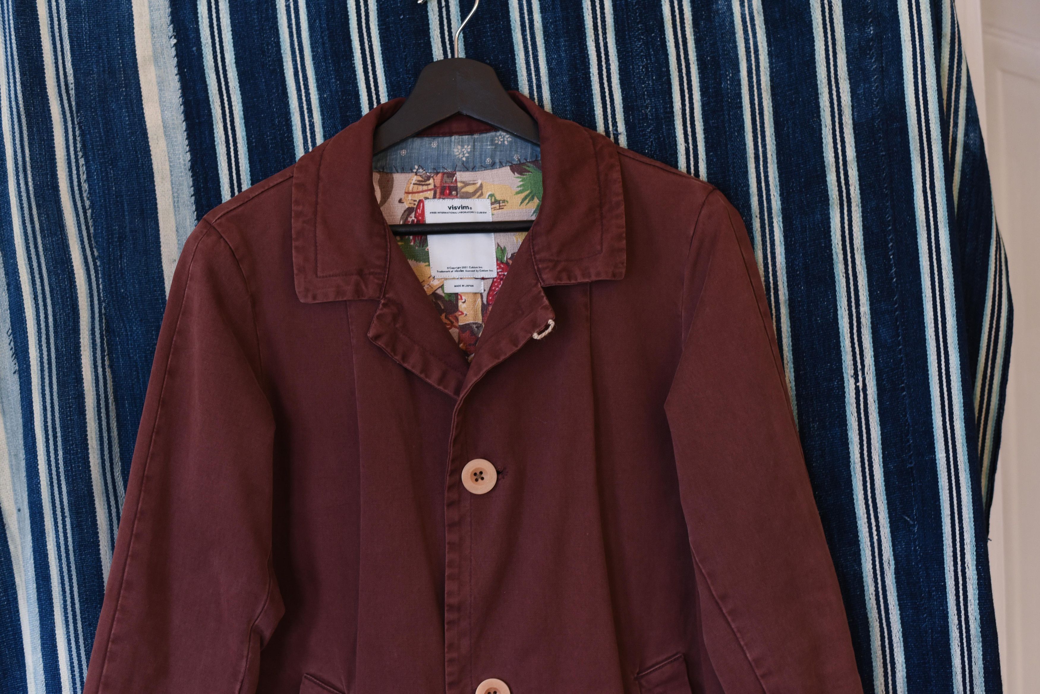 Visvim Mies Jacket Maroon Burgundy Red AW14 - 2 Small/Medium
