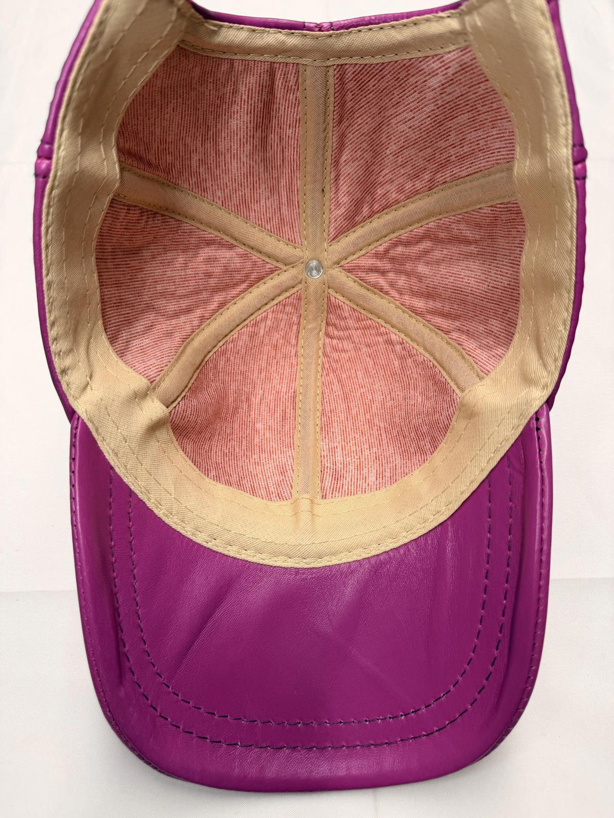 Other NEW Pink Leather Baseball Cap - Premium Hat #009 Size ONE SIZE - 5 Thumbnail