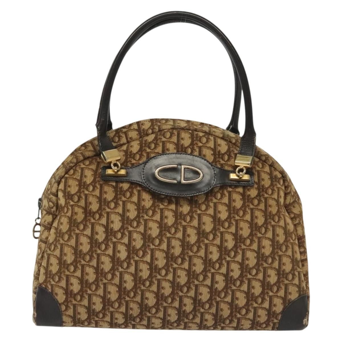 Dior DIOR Trotter Canvas Hand Bag Brown Gold Size ONE SIZE - 2 Thumbnail