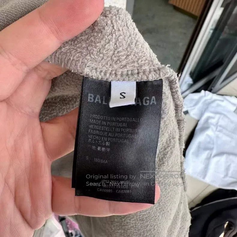 Balenciaga Balenciaga Mosaic damaged hoodie Size US S / EU 44-46 / 1 - 4 Thumbnail
