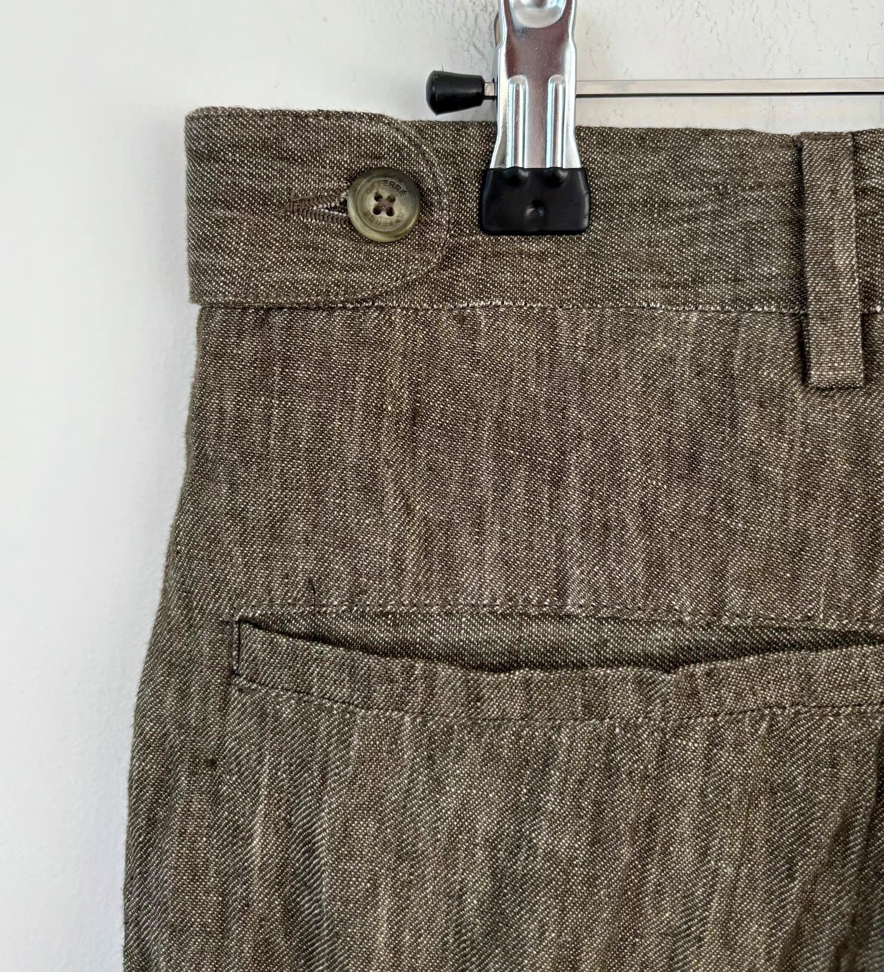 GF Ferre GF Ferre Men's Linen-blend Trousers Ｑ21 Size US 34 / EU 50 - 4 Thumbnail