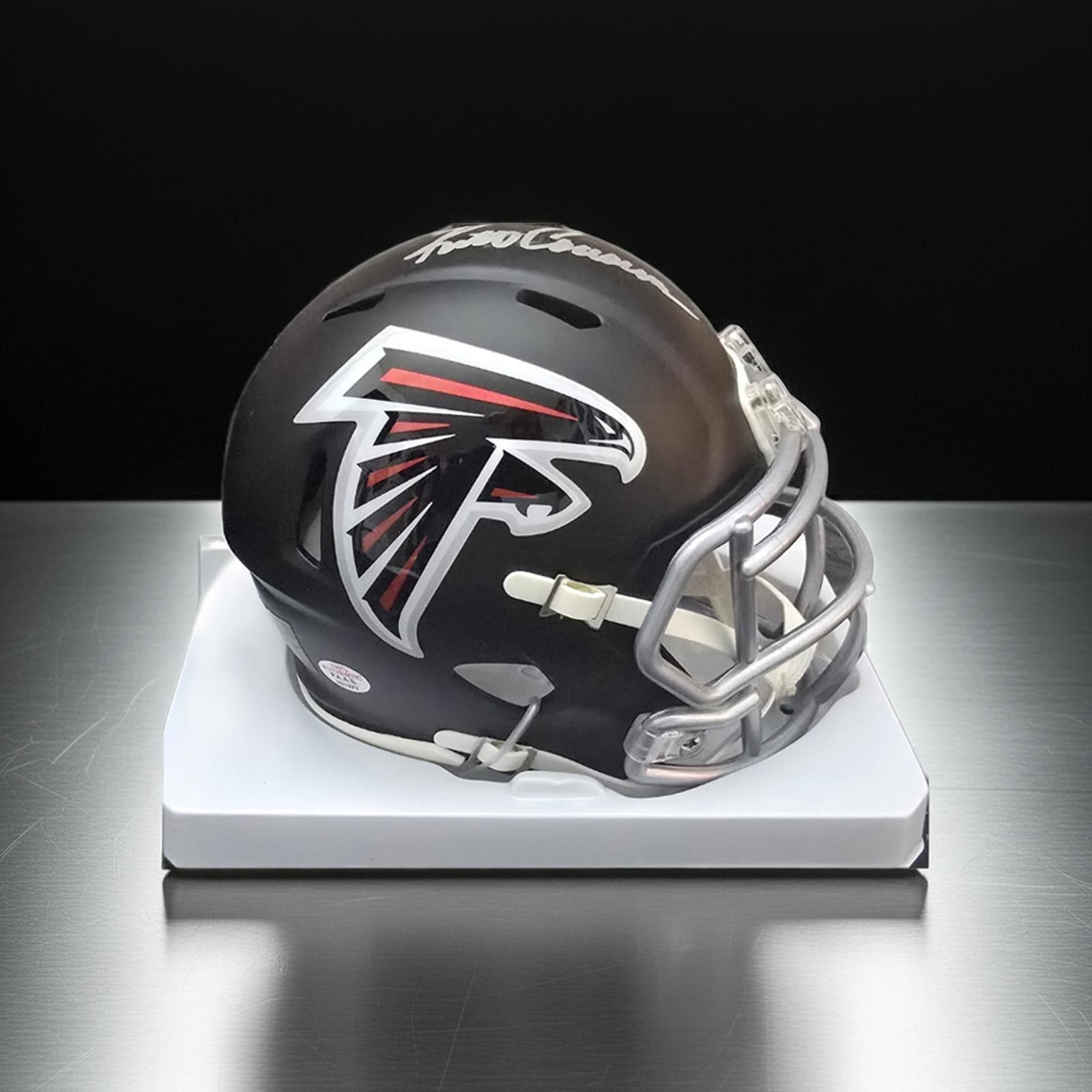 Other Kirk Cousins Falcons signed mini football helmet PAAS COA Size ONE SIZE - 3 Thumbnail