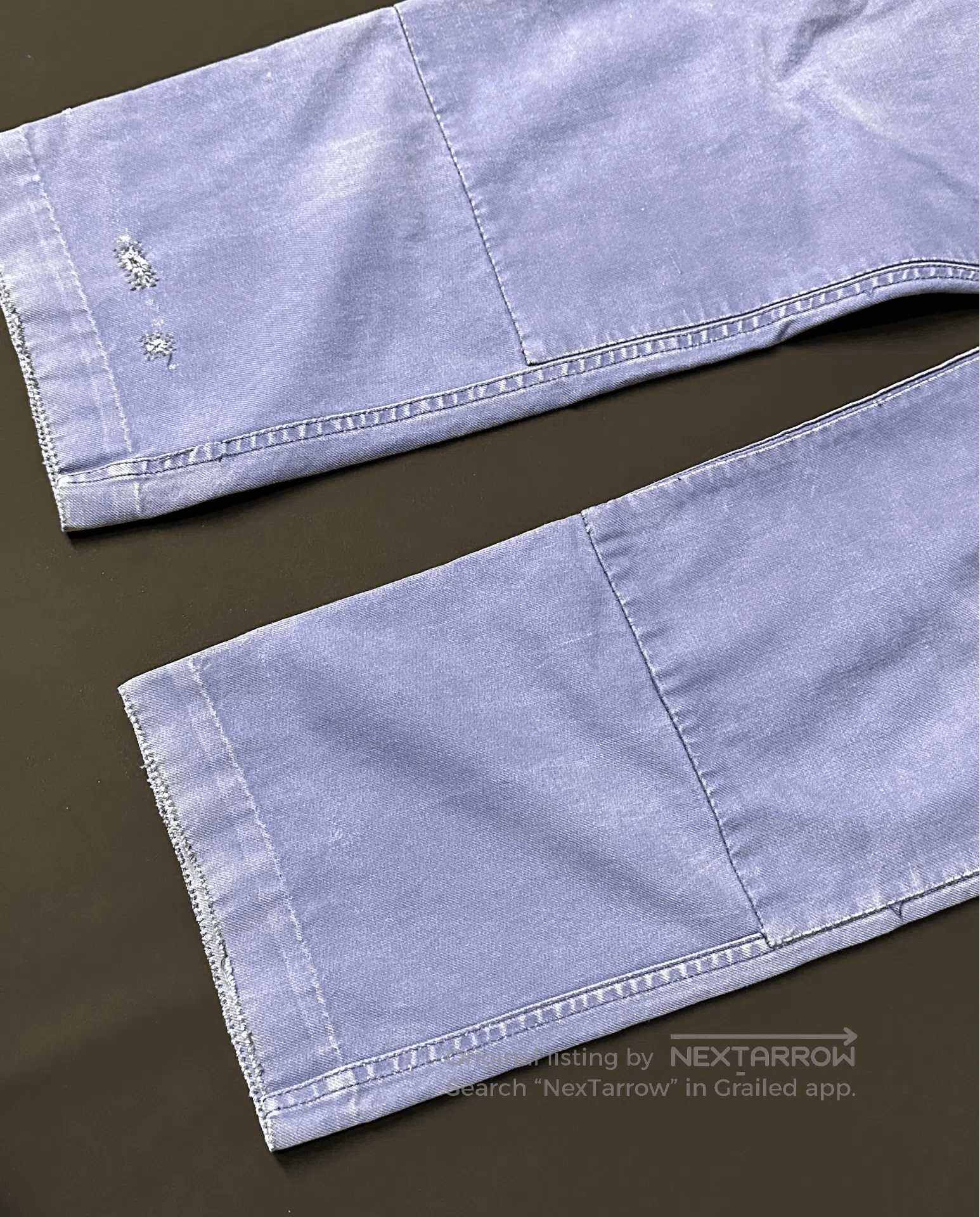 Vintage Vintage 50s French Workwear Distressed Canvas Pants. Size US 31 - 2 Thumbnail