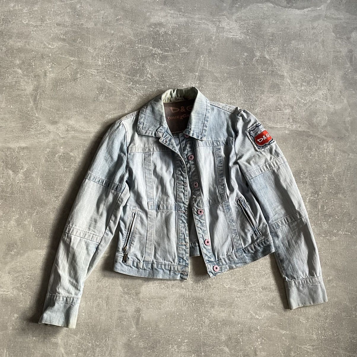 Dolce & Gabbana Vintage Dolce Gabbana Denim Jacket dg bomber moto jeans Size L / US 10 / IT 46 - 1 Thumbnail