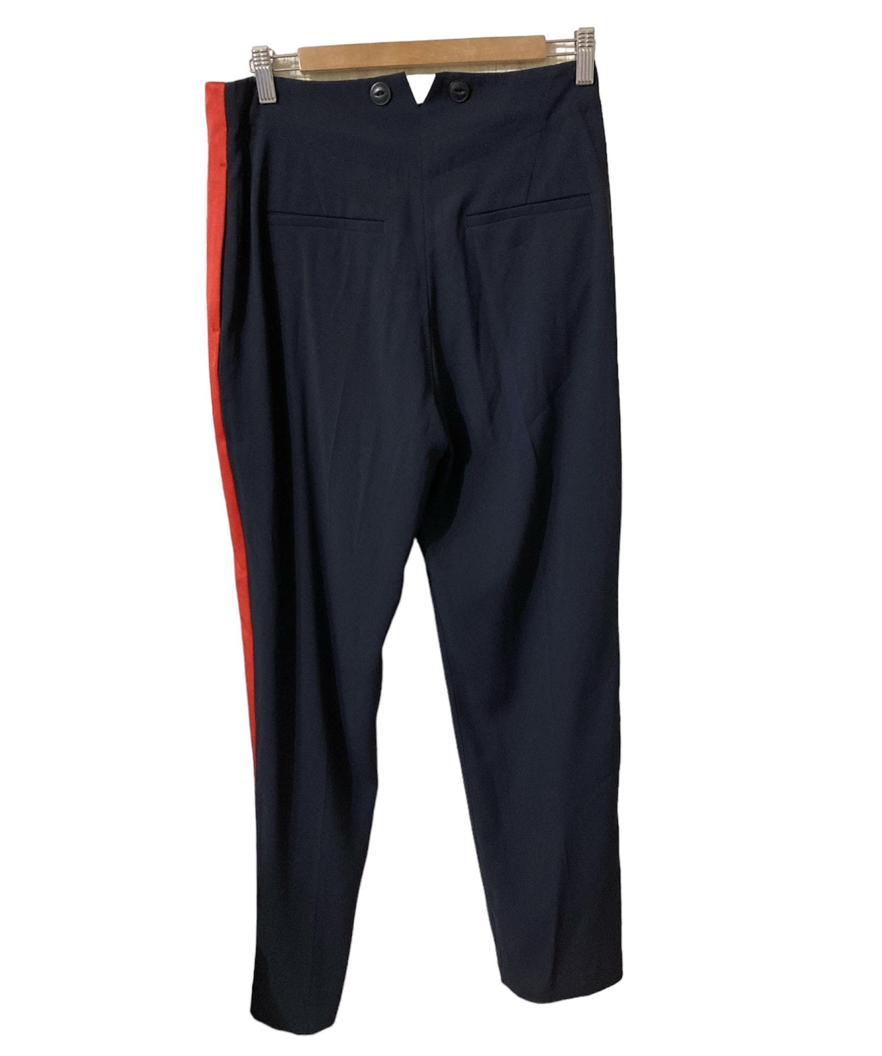 Rag & Bone Rag & Bone navy blue tuxedo pants with magenta side stripe Size 28" / US 6 / IT 42 - 2 Thumbnail