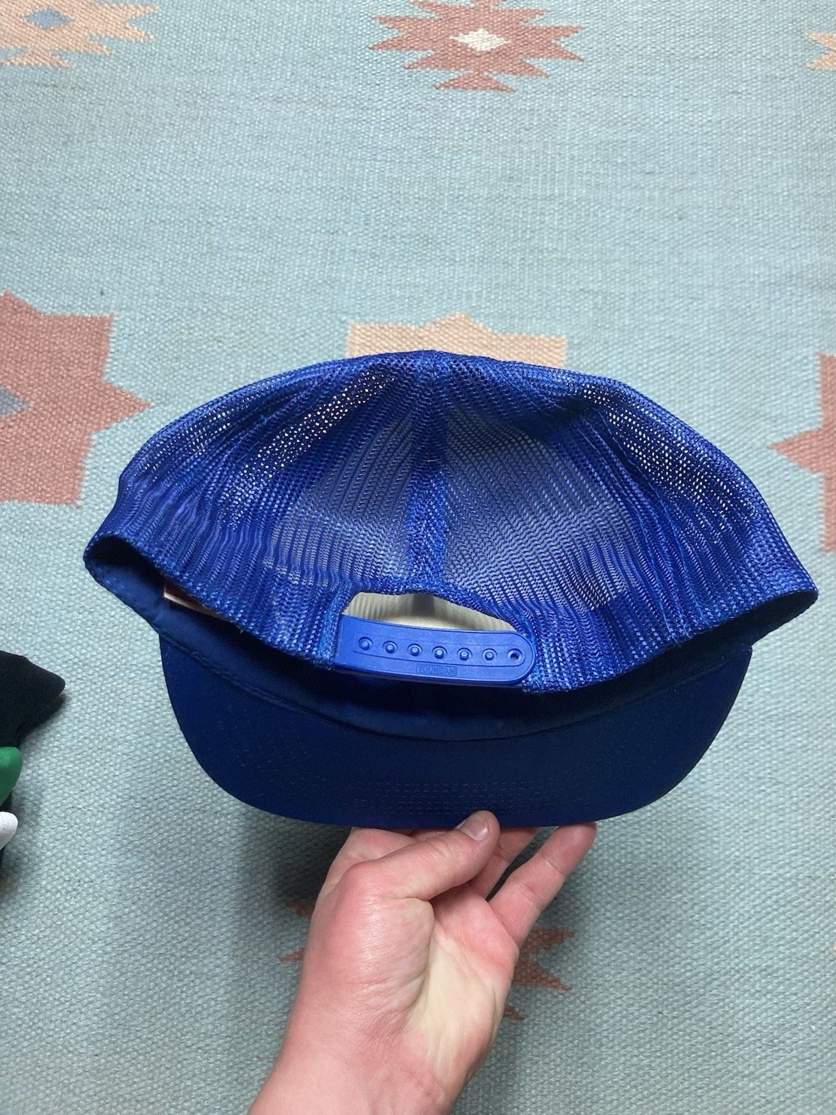 Vintage Vintage trucker hat snap on tools eagle logo blue SnapBack Size ONE SIZE - 4 Thumbnail