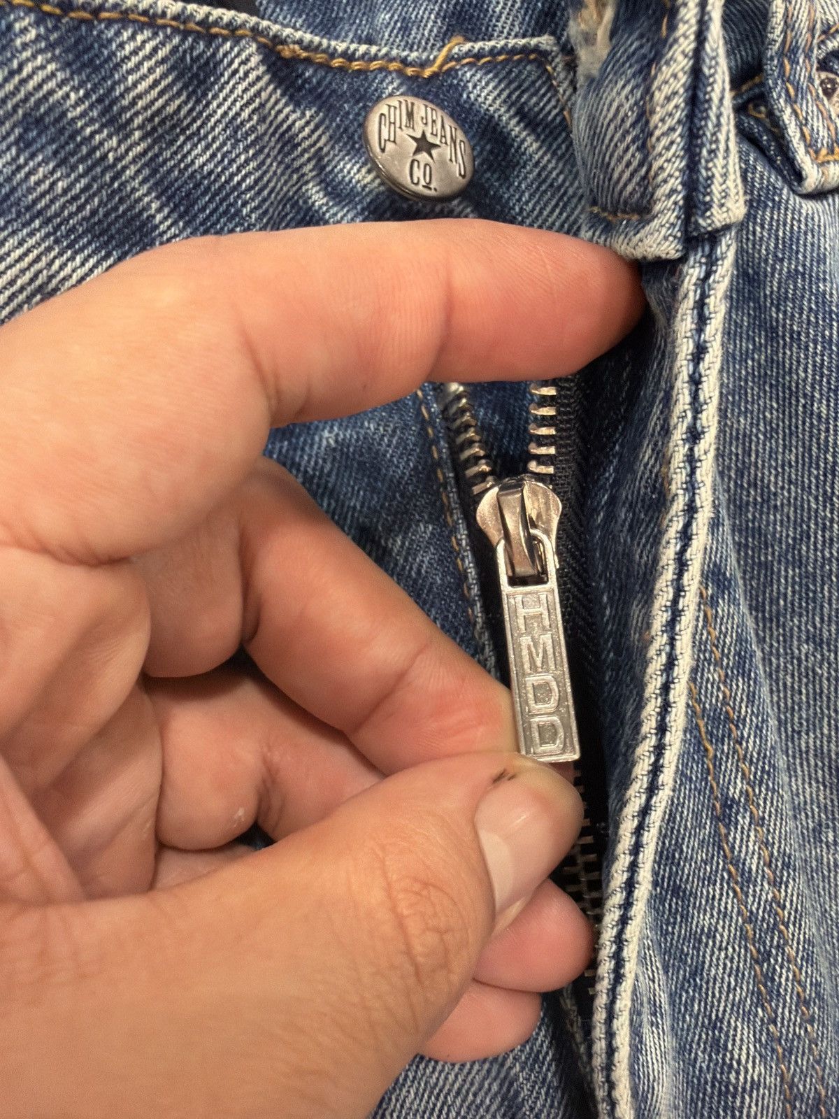 HMDD HMDD Crystal Light Wash Jorts Size US 34 / EU 50 - 4 Thumbnail