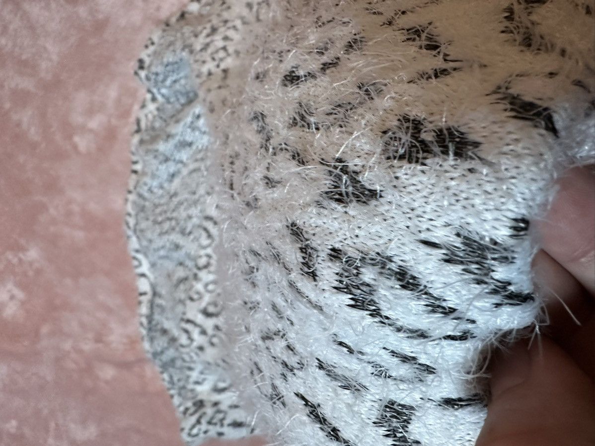 Other NWT Once & Again Gray Leopard Cowl Neck Textured Sweater Size M / US 6-8 / IT 42-44 - 8 Thumbnail