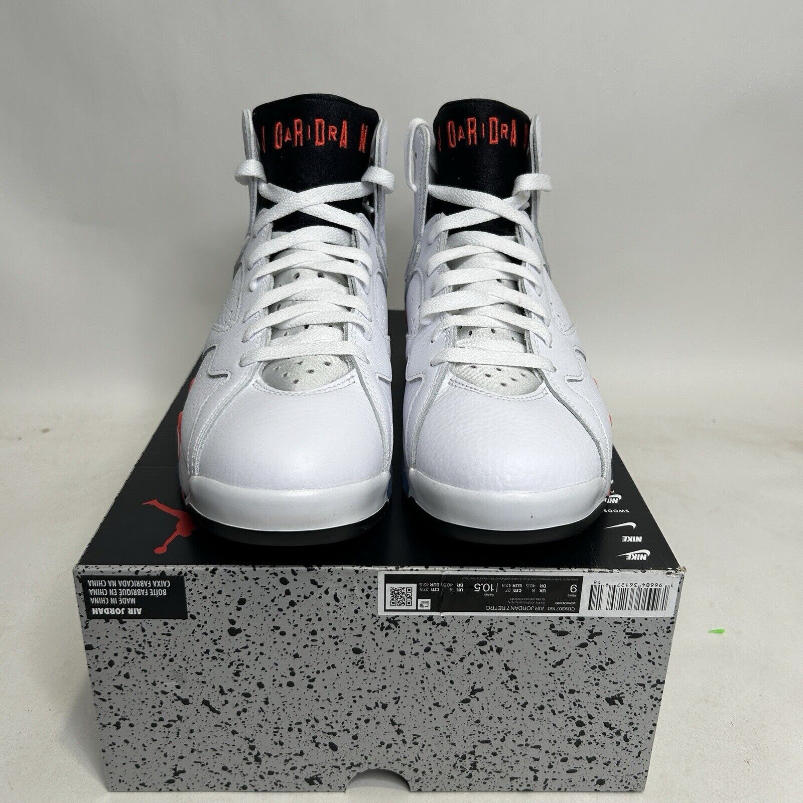 Jordan Brand Nike Air Jordan 7 Retro "White Infrared" 2024 Size US 9 / EU 42 - 2 Thumbnail