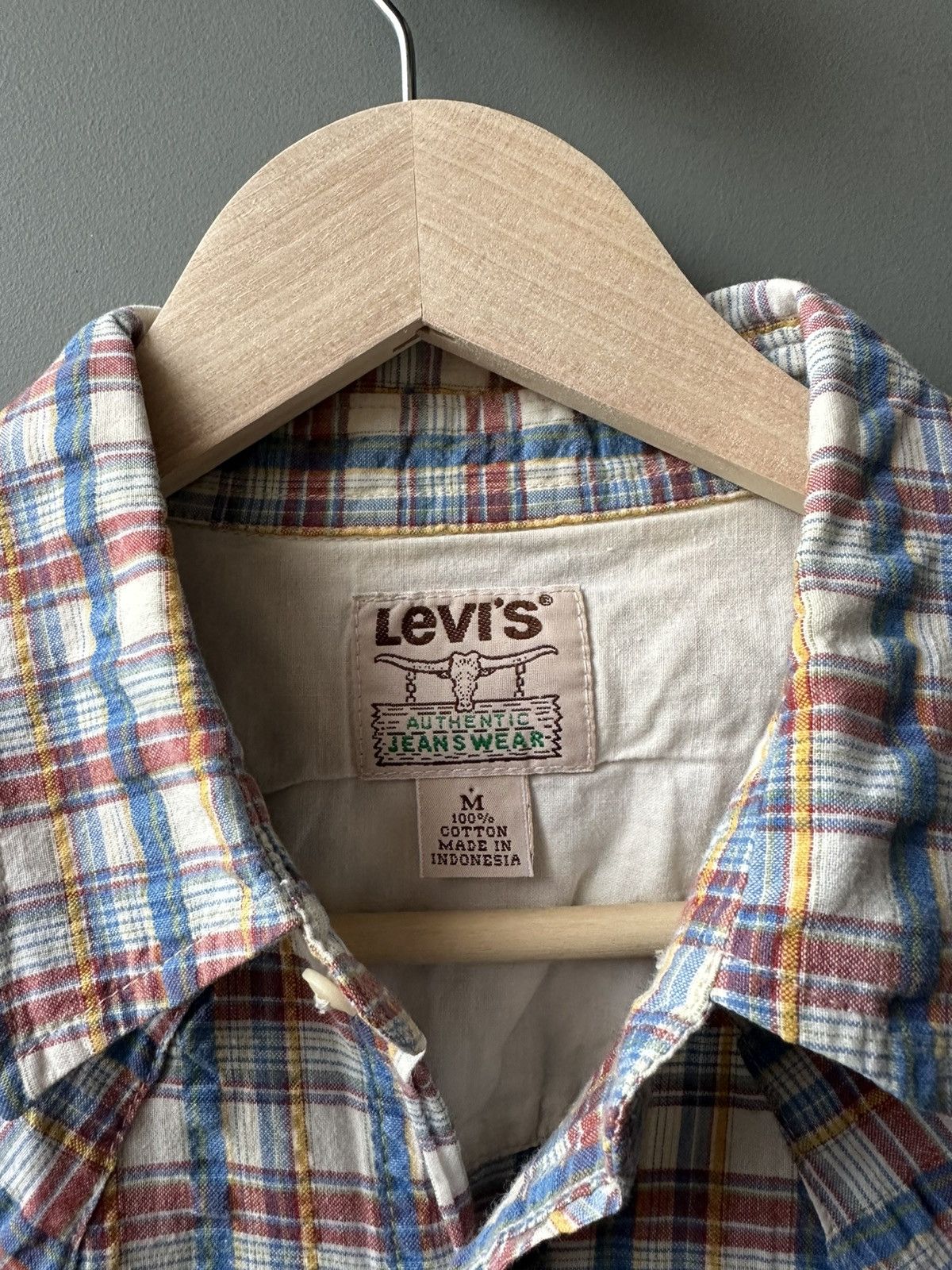 Levi's Levi's Western Check Short Sleeve Shirt Size M Size US M / EU 48-50 / 2 - 3 Thumbnail