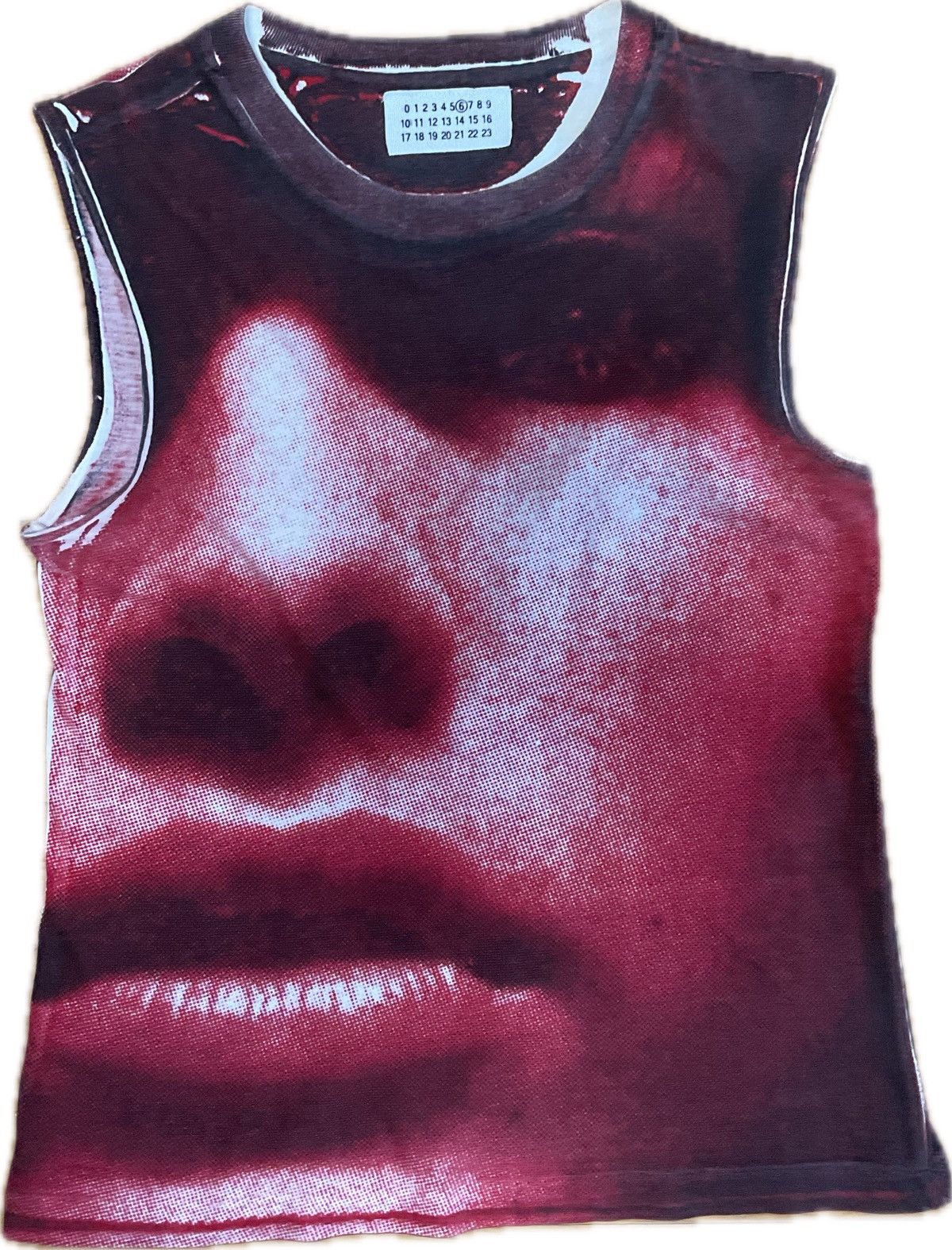 Maison Margiela Maison Margiela Face Pointillism Full Print Tank Top Size M / US 6-8 / IT 42-44 - 1 Thumbnail