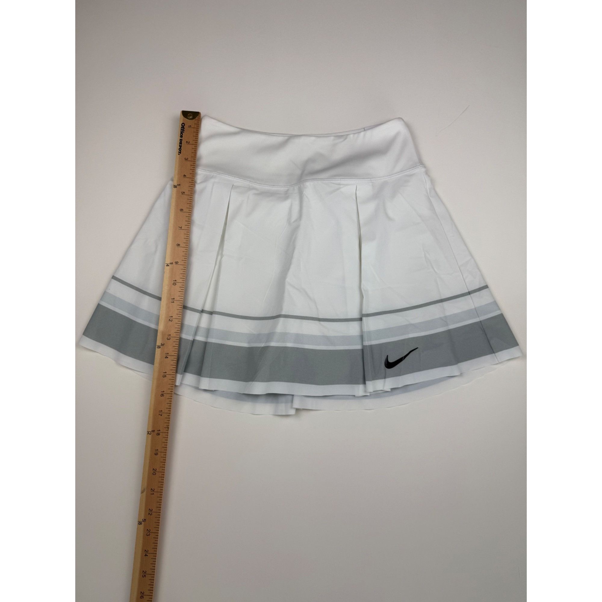 Nike Size Small - Nike Dri-FIT Tennis Skirt White Gray Built-In S Size 24" / US 00 / IT 34 - 3 Thumbnail