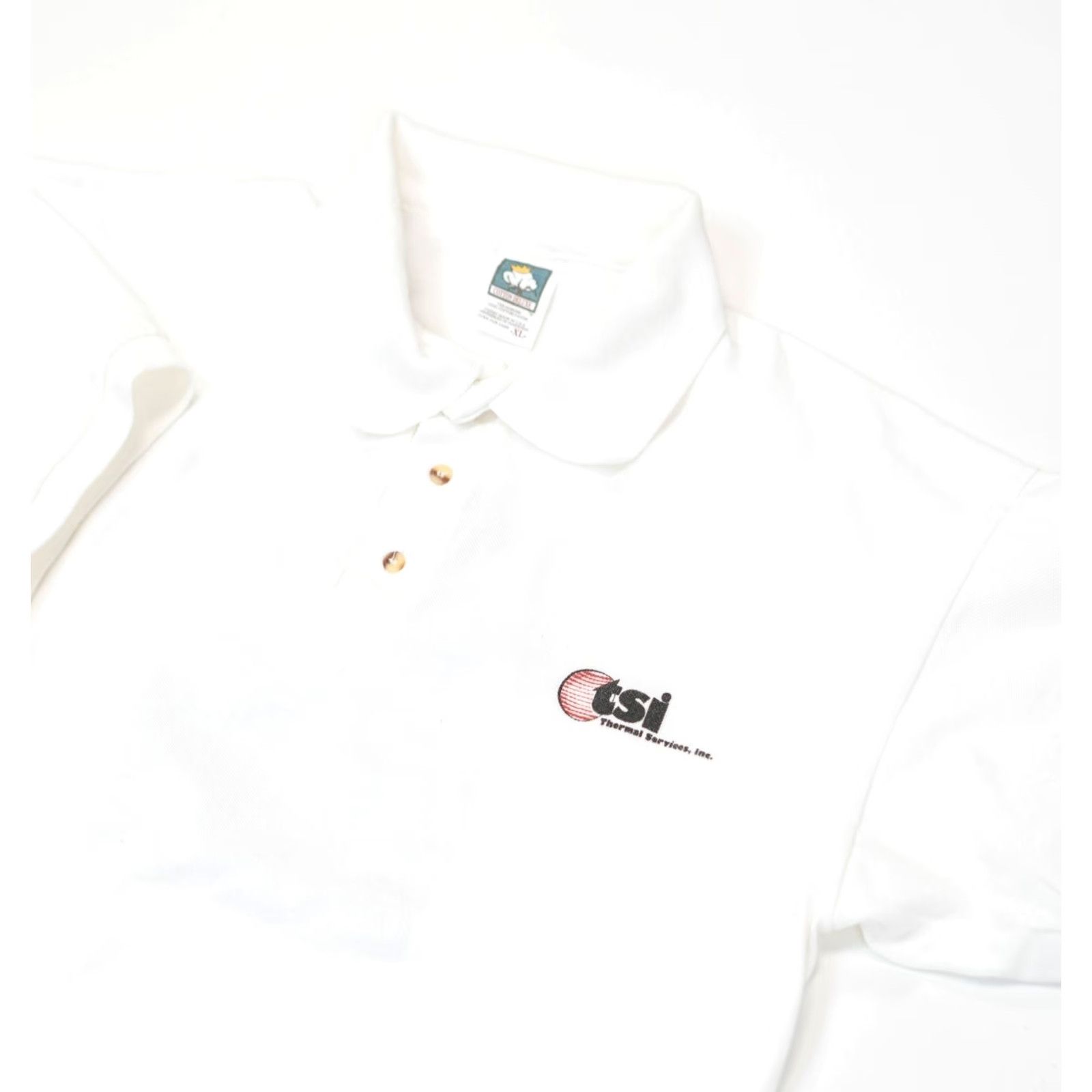Vintage VINTAGE Cotton Deluxe Fish Fry Polo Golf T-Shirt Men XL White Texas Pink Panther TSI Shirt Mens XL White Cotton Deluxe Fish Fry Polo Golf T-Shirt Size US XL / EU 56 / 4 - 6 Thumbnail
