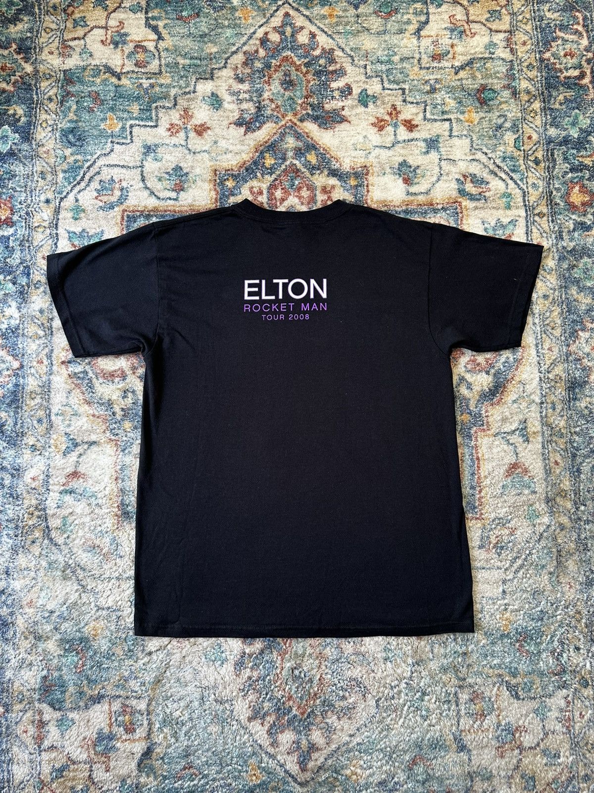 Band Tees Elton John Rocket Man Concert Tour T-shirt Large Size US L / EU 52-54 / 3 - 2 Thumbnail