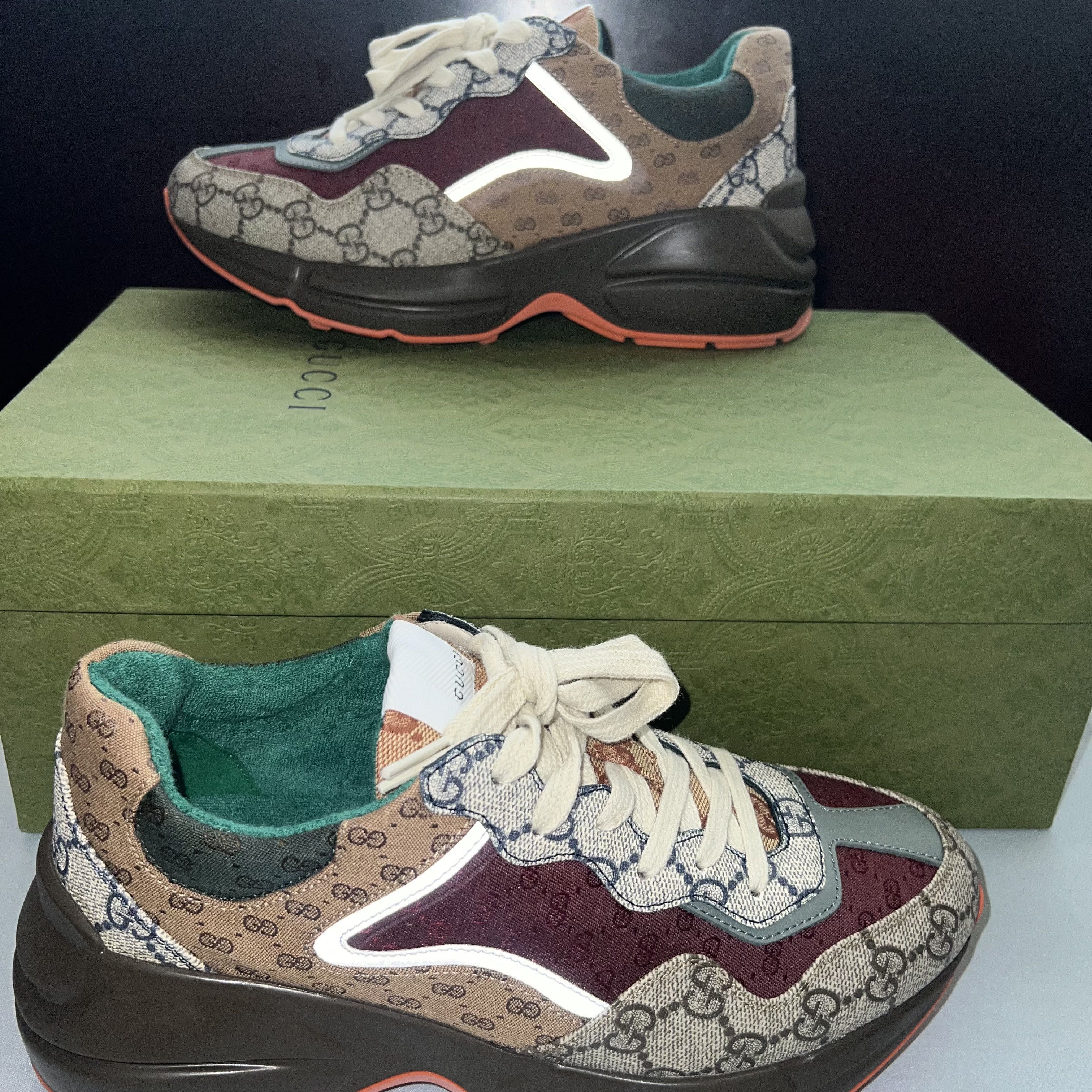 Gucci Gucci Rhyton GG Supreme Monogram sneaker Size US 7 / IT 37 - 5 Thumbnail