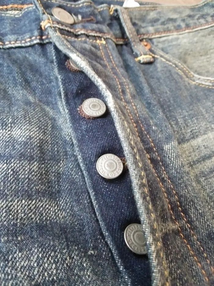 Levi's × Vintage Vintage Levis 501 Rusty Wash Straight Leg Jeans 34x30 Size US 34 / EU 50 - 3 Thumbnail
