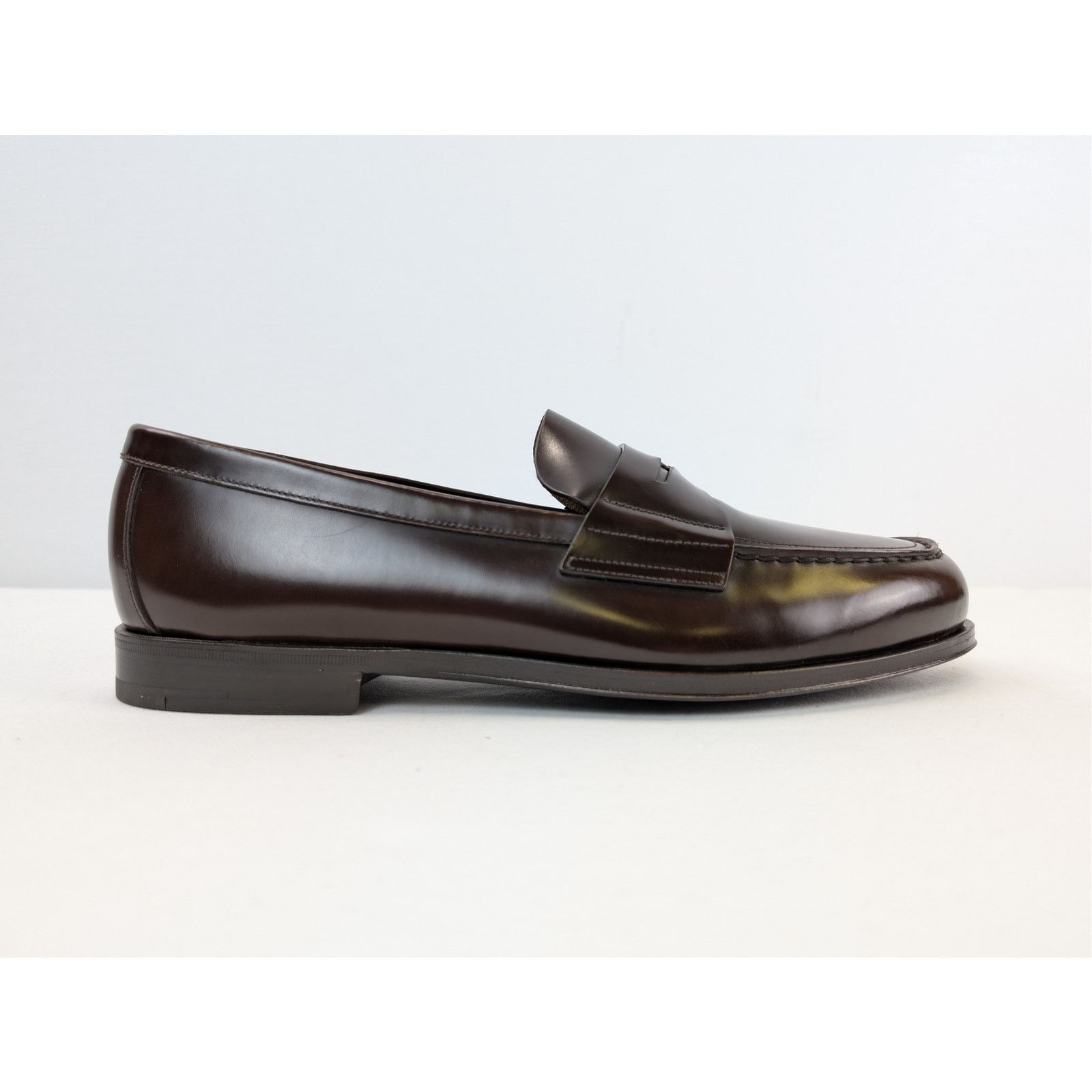 Prada o1rshd1 Brushed Leather Loafers Boots in Bruciato Size US 11.5 / EU 44-45 - 4 Thumbnail