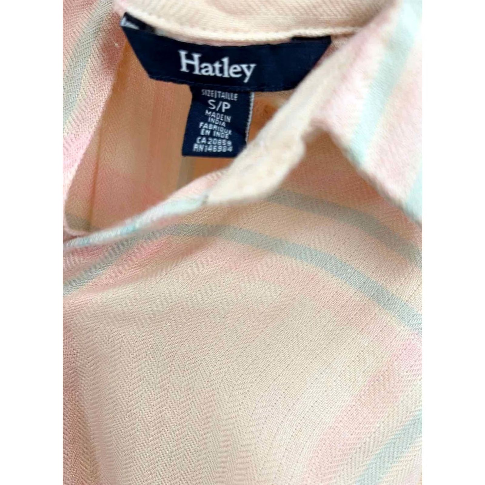 Vintage Hatley Tan Size Small Button Down Hatley Tan Small Regular Hatley Tan Button Down Shirt) Size S / US 4 / IT 40 - 3 Thumbnail