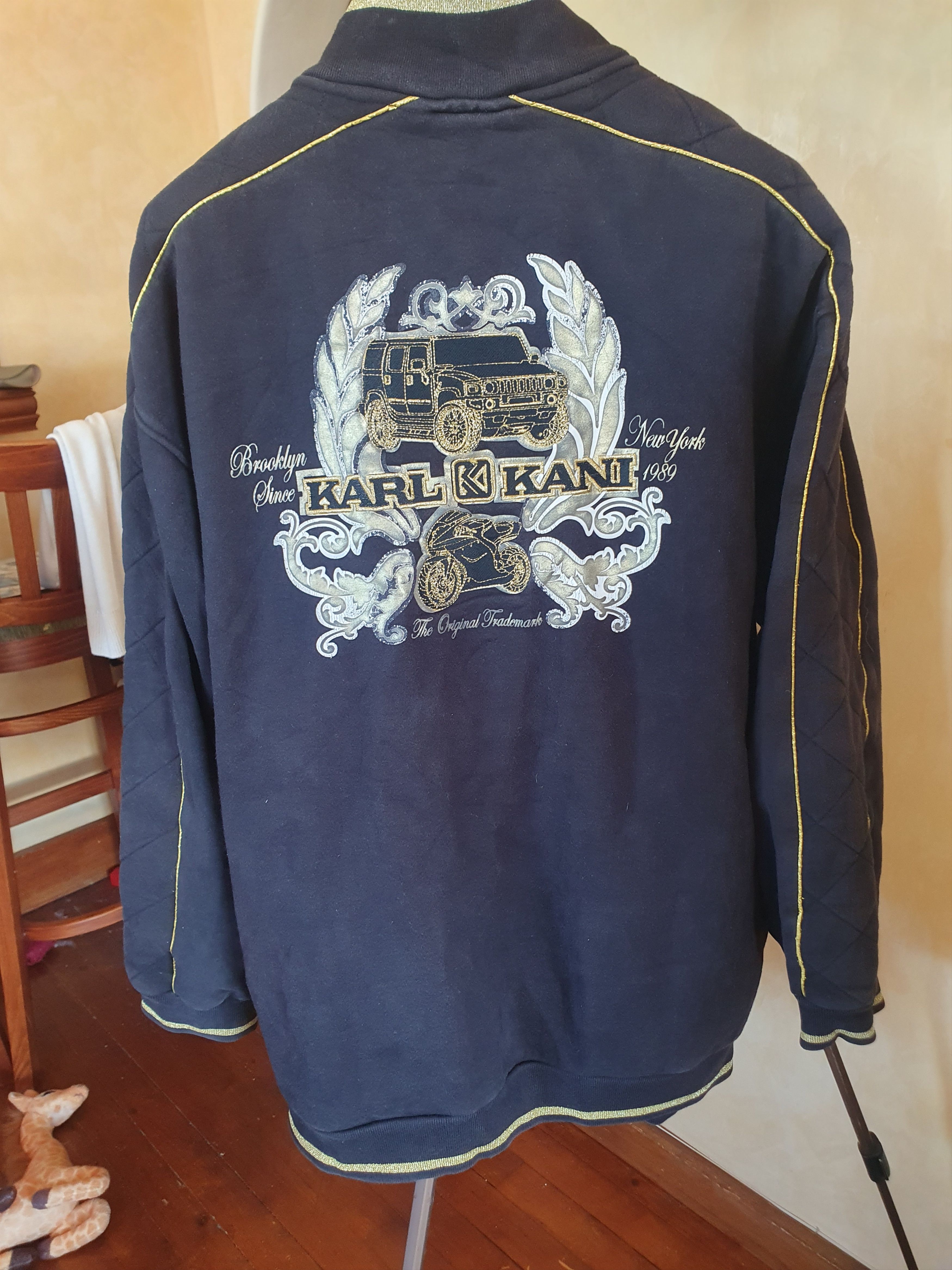 Karl Kani Karl Kani Zip Up Sweatshirt Vtg Y2K Hip-Hop Embroydery Size US XXL / EU 58 / 5 - 12 Thumbnail