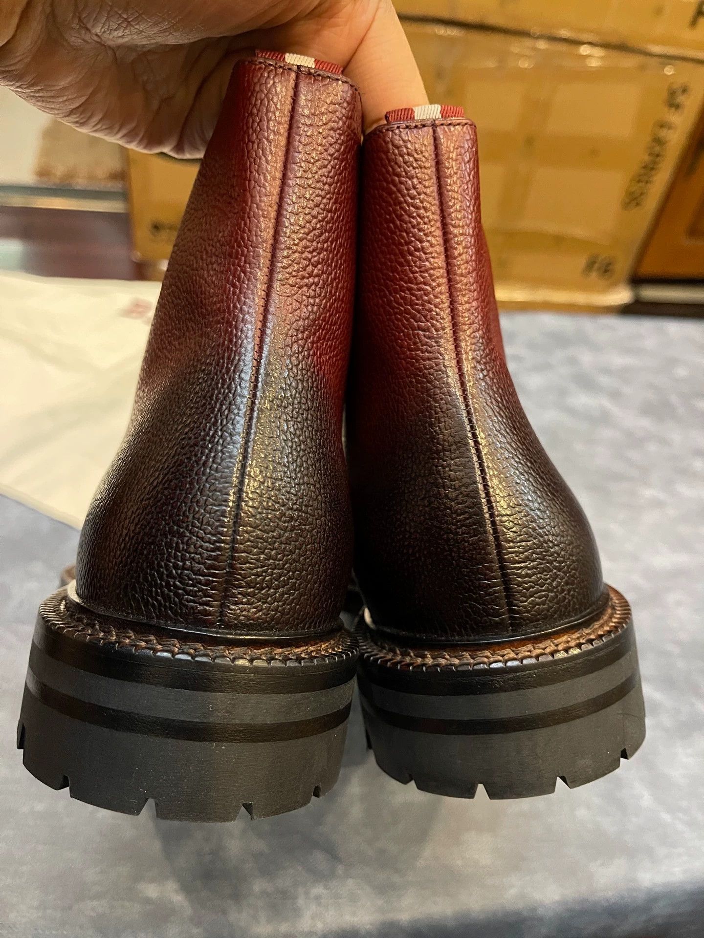 Bally Bally Kristan Short Booties 40 EU Red-Black Gradient Size US 7 / EU 40 - 6 Thumbnail