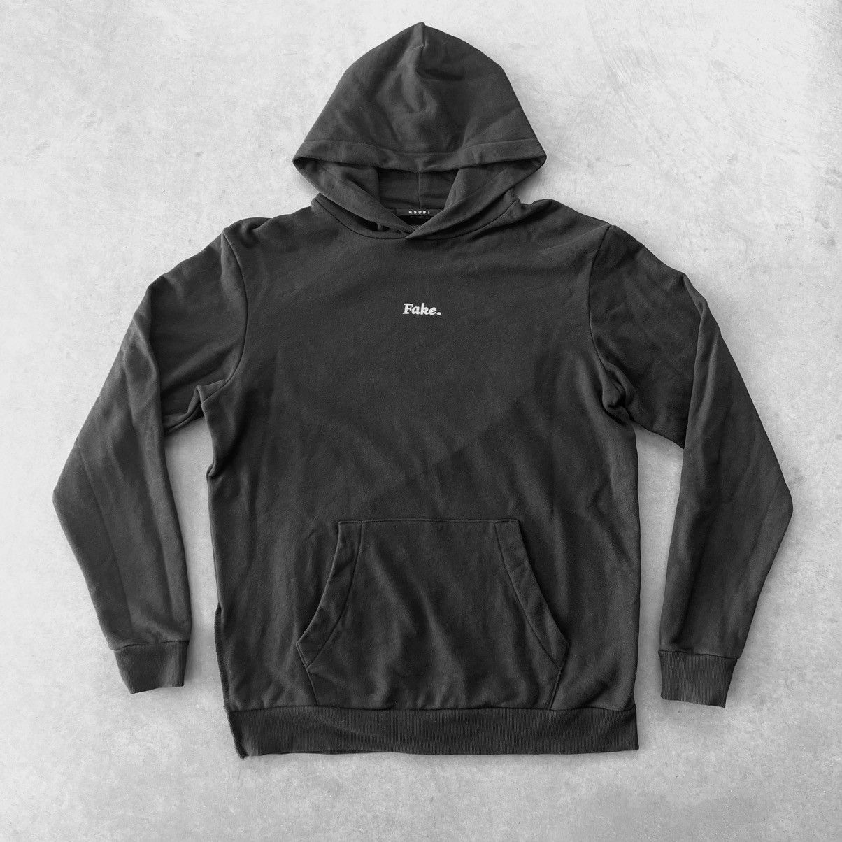Ksubi ➕ORIGINAL “ FAKE “ HOODIE W/ EMBROIDERY DETAIL & SIDE STITCH Size US M / EU 48-50 / 2 - 3 Thumbnail
