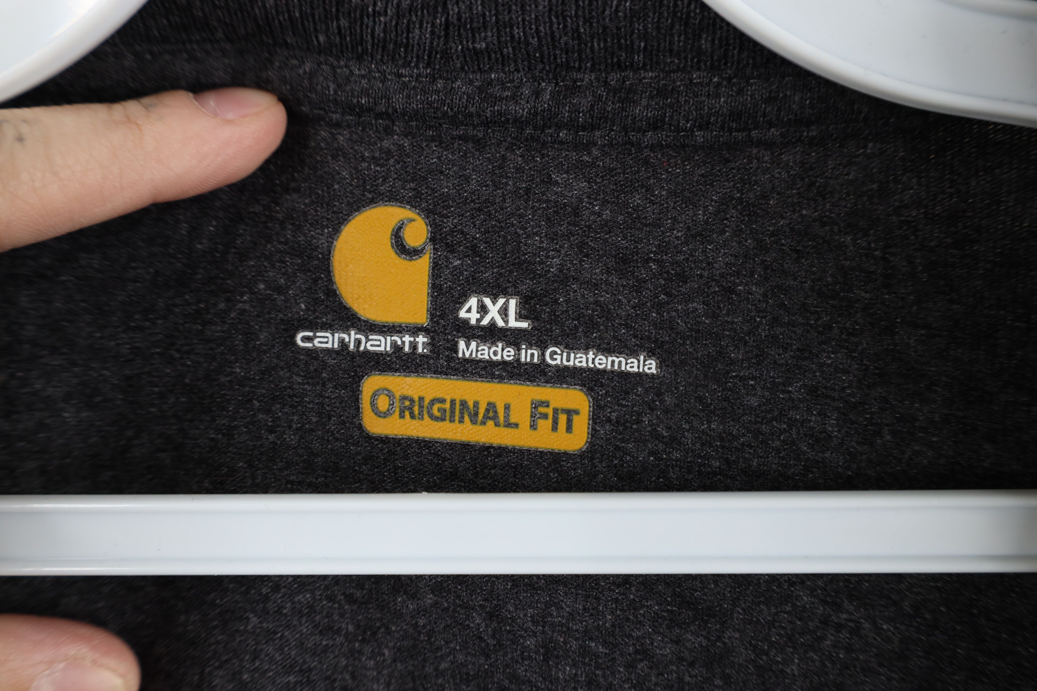Carhartt × Vintage Vintage Y2K Carhartt Heavyweight Pocket T-Shirt Dark Gray Size US XXL / EU 58 / 5 - 6 Thumbnail