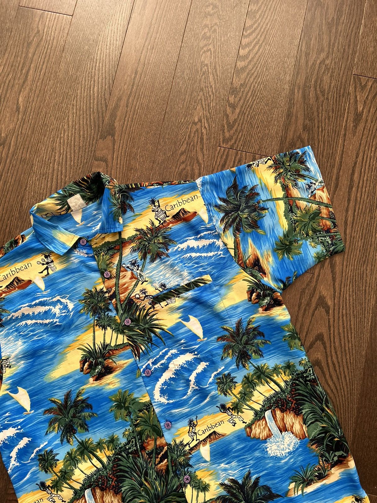 Vintage Vintage 90s Caribbean Button up Size US M / EU 48-50 / 2 - 2 Thumbnail