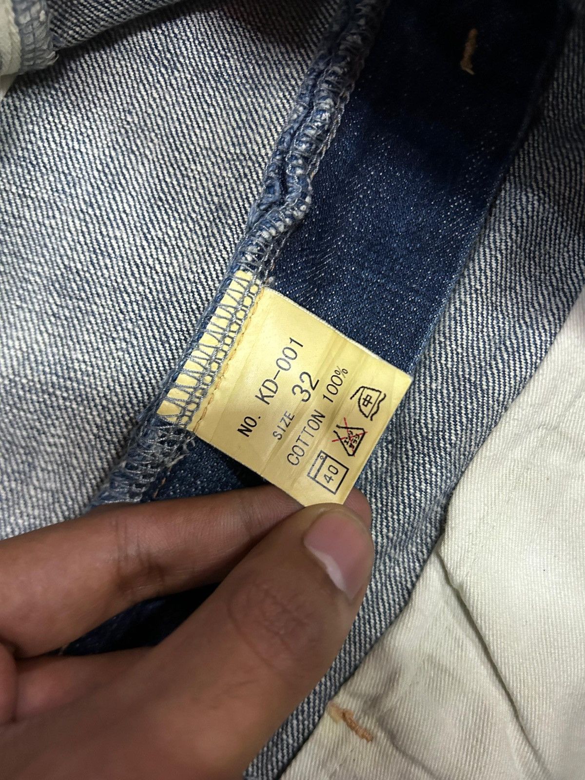 Japanese Brand Vintage Japanese Hand-Painted Fujin Raijin Zen Kyoto Jeans Size US 32 / EU 48 - 10 Thumbnail