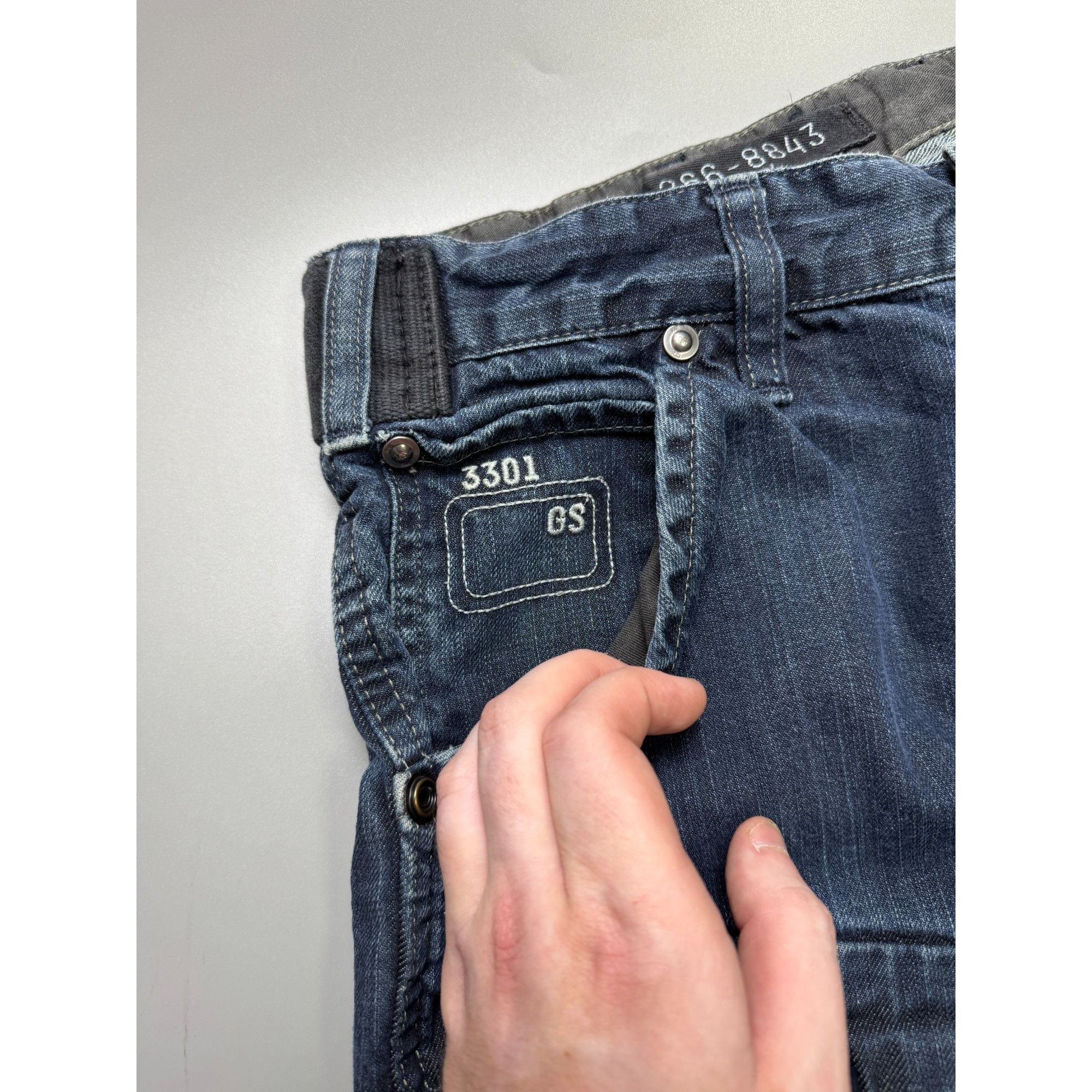 G-Star G-Star RAW Loose Fit Denim Rap Cargo Pants (Y1159) Size US 33 - 5 Thumbnail