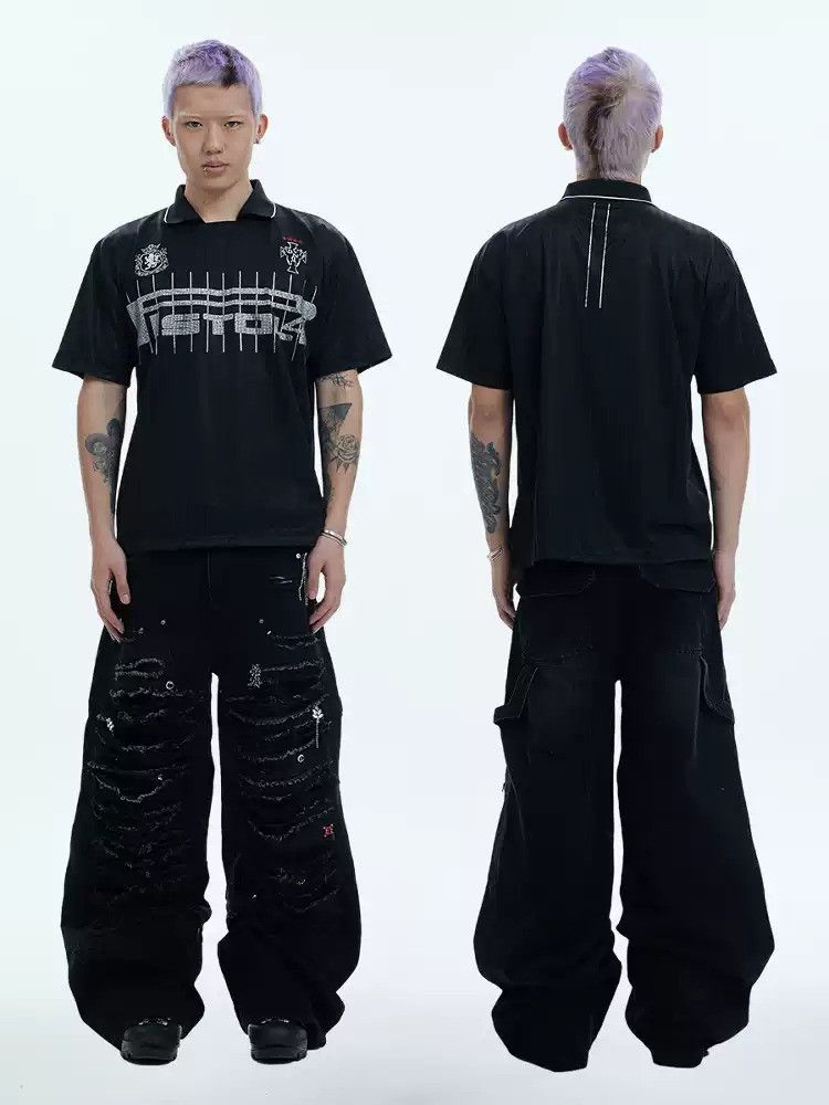 Japanese Brand Destruction Jeans Size US 32 / EU 48 - 3 Thumbnail
