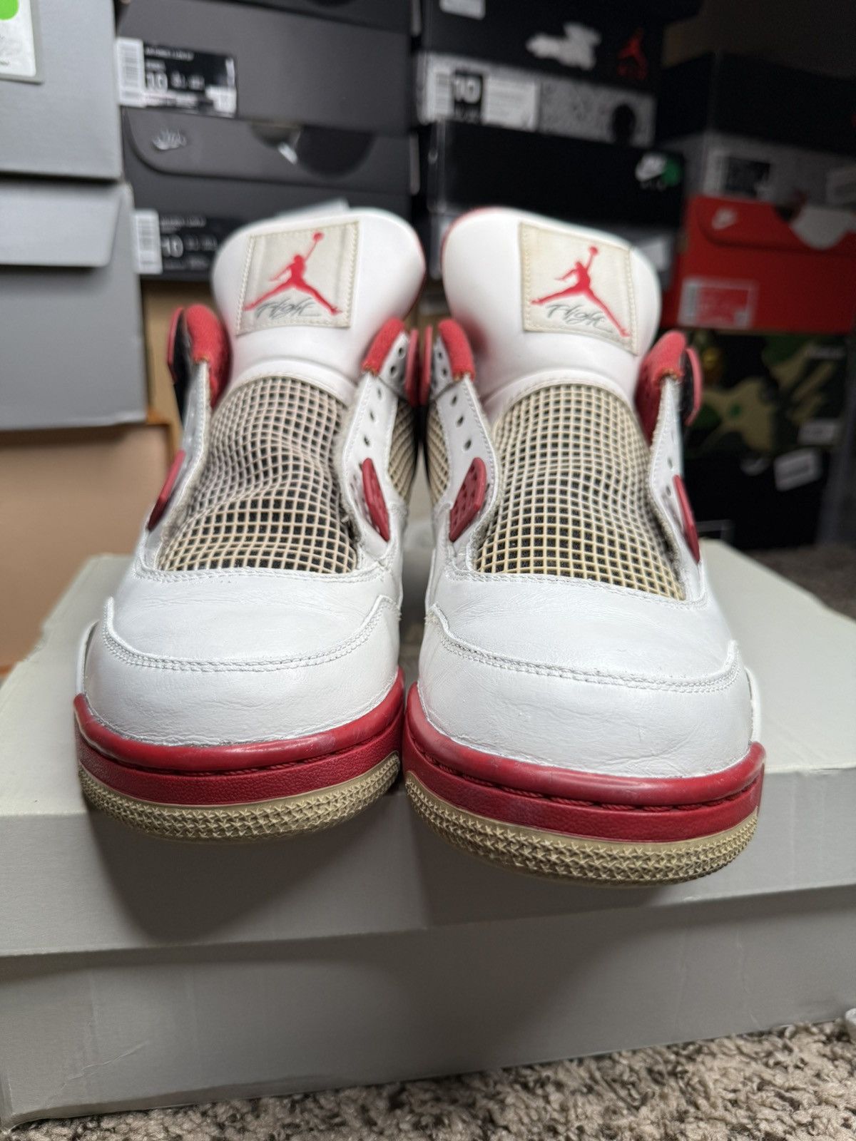Nike 2012 Jordan Fire Red 4s Size US 10 / EU 43 - 5 Thumbnail