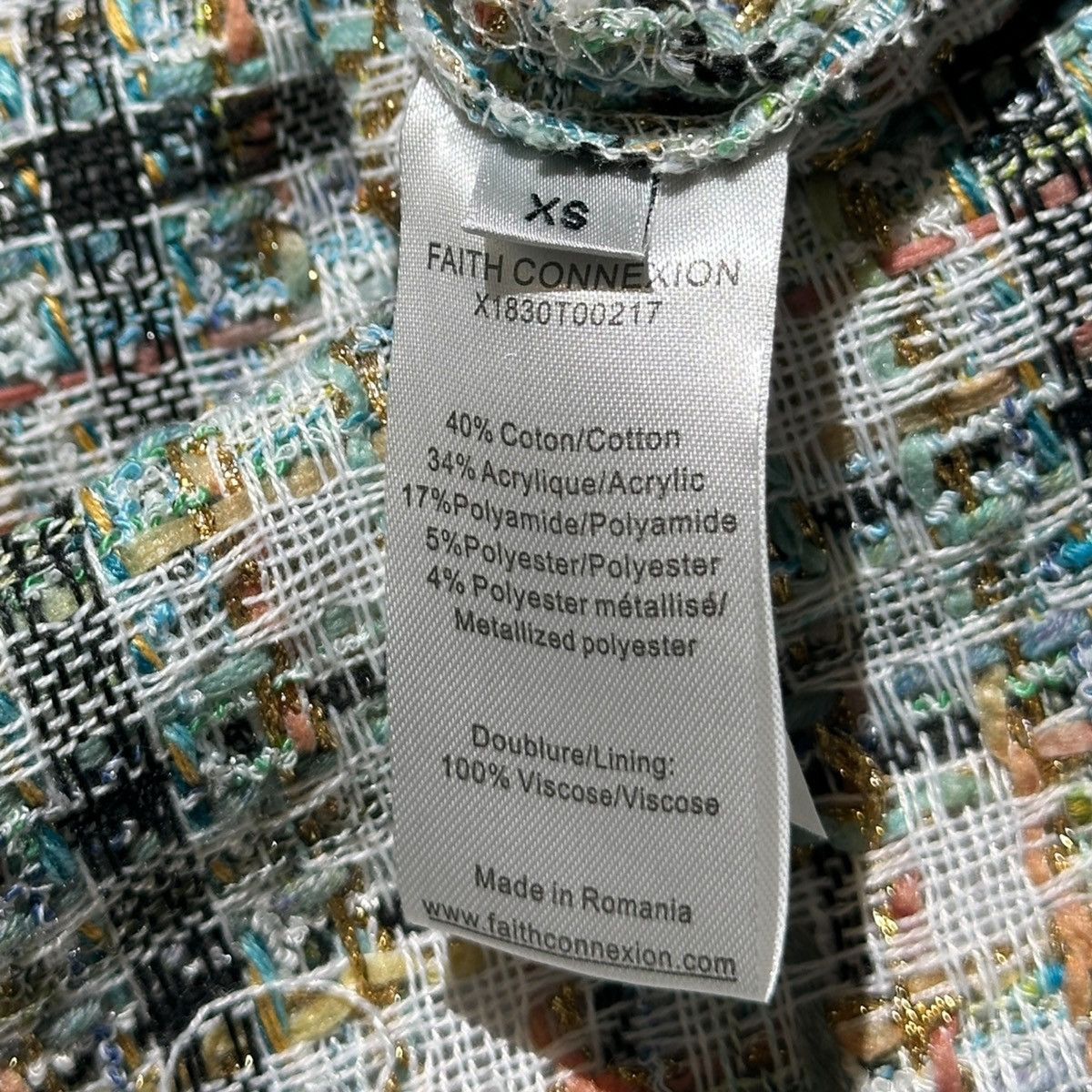 Faith Connexion Oversized tweed flannel Size US XS / EU 42 / 0 - 3 Thumbnail