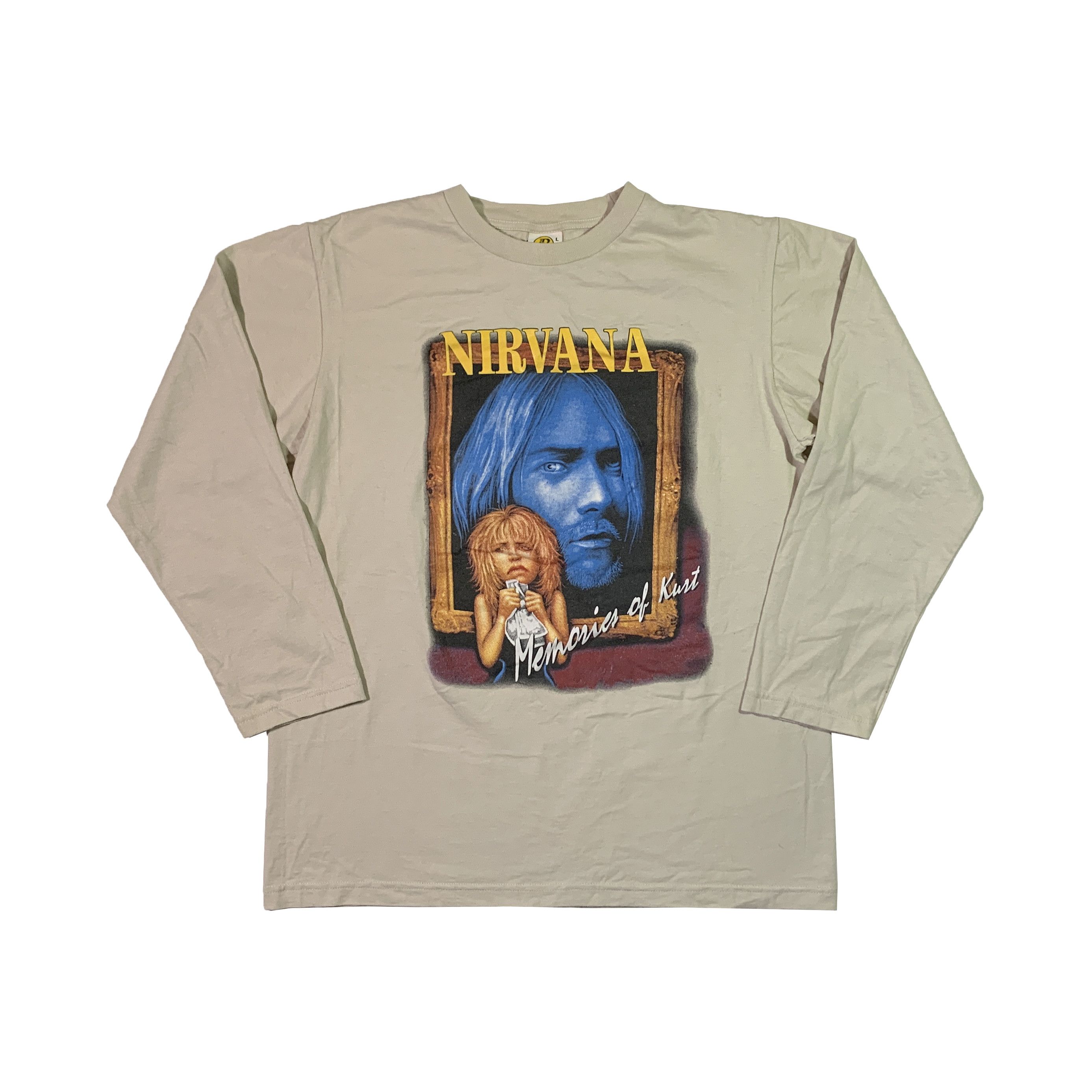 Band Tees × Nirvana × Vintage Vintage Nirvana Memories Of Kurt Cobain Long Sleeve Tee Size US L / EU 52-54 / 3 - 1 Thumbnail