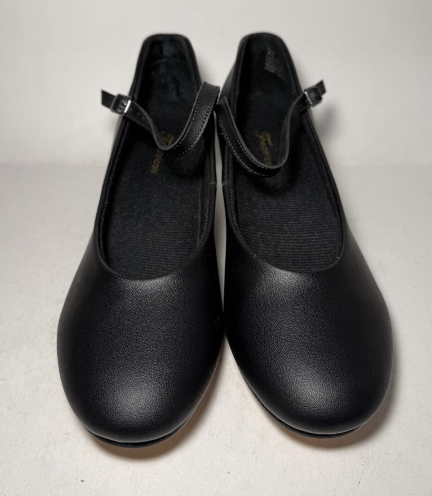 Other Theatricals Women's Black Leather Sole Tap Dance Shoe Heels Size ONE SIZE - 2 Thumbnail