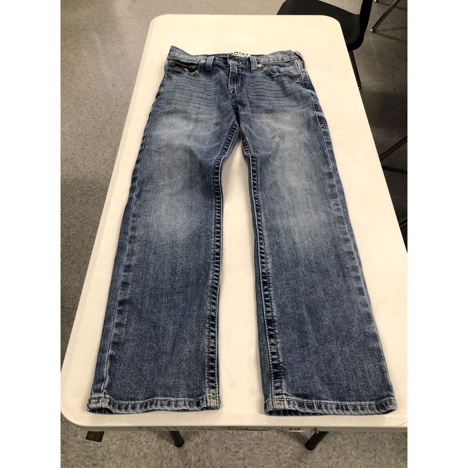 Ariat Ariat M7 Slim Fit Straight Leg Jeans Mens Size 30x29 Blue Denim Light Wash Size US 30 / EU 46 - 5 Thumbnail