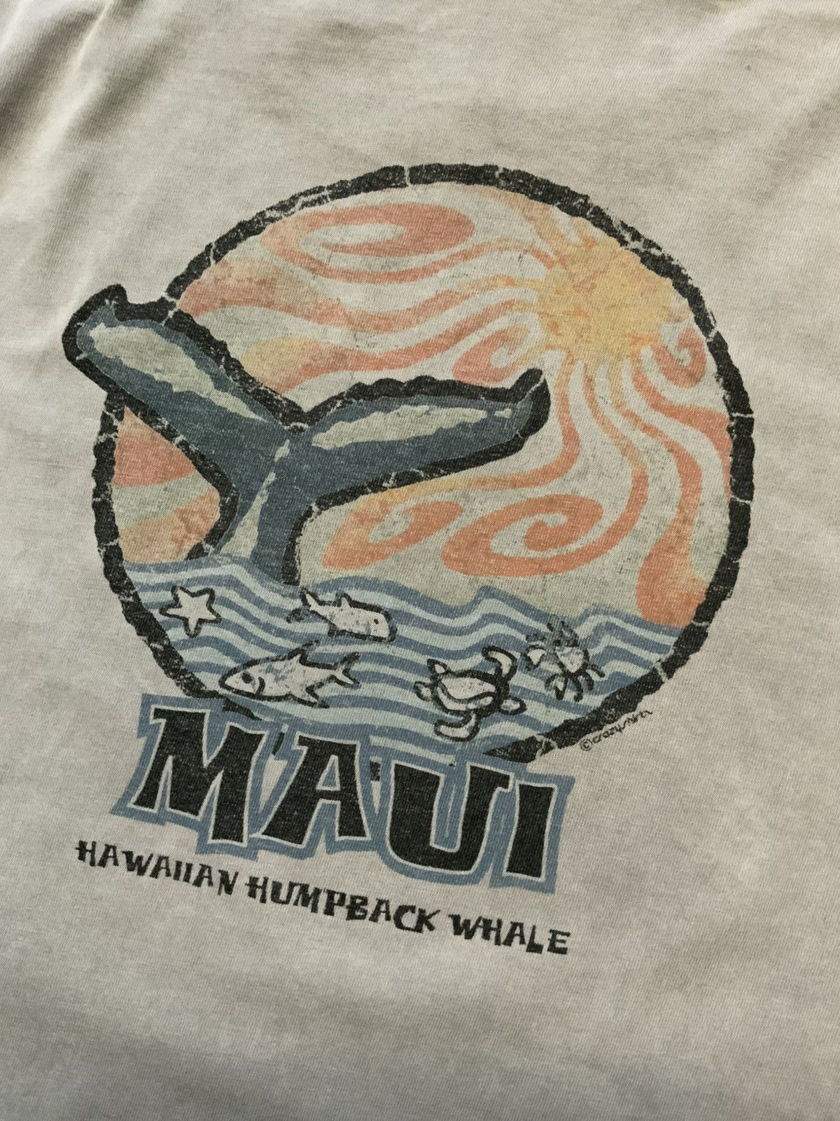 Other Vintage Crazy Shirts Hawaii Maui Hawaiian Whale T-Shirt Size US L / EU 52-54 / 3 - 10 Thumbnail