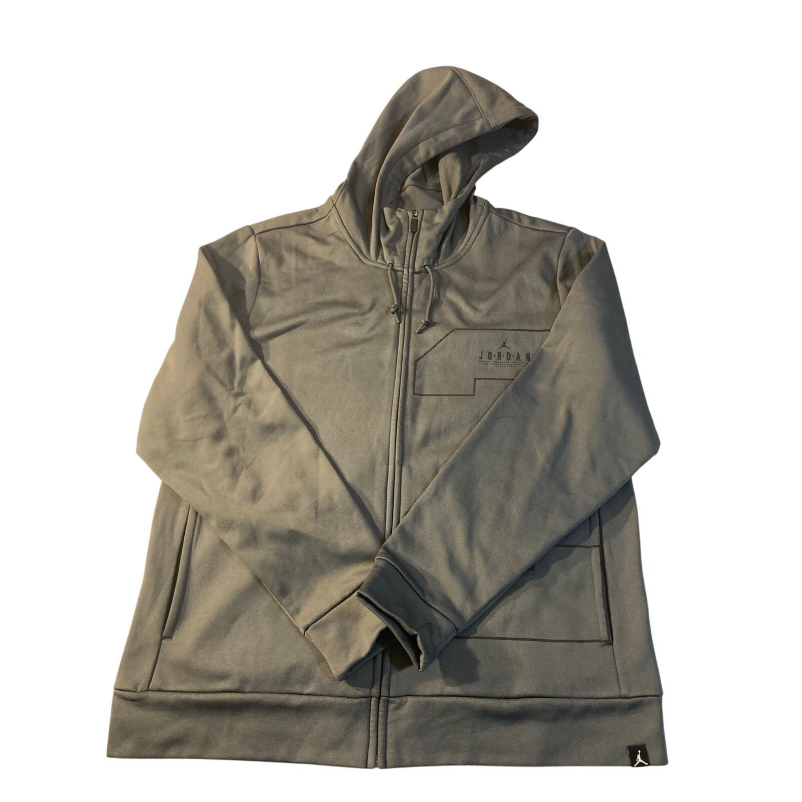 Jordan Brand Jordan 23 Therma Lite Full zip Hoodie Grey Sz L 831381-021 Size US L / EU 52-54 / 3 - 2 Thumbnail