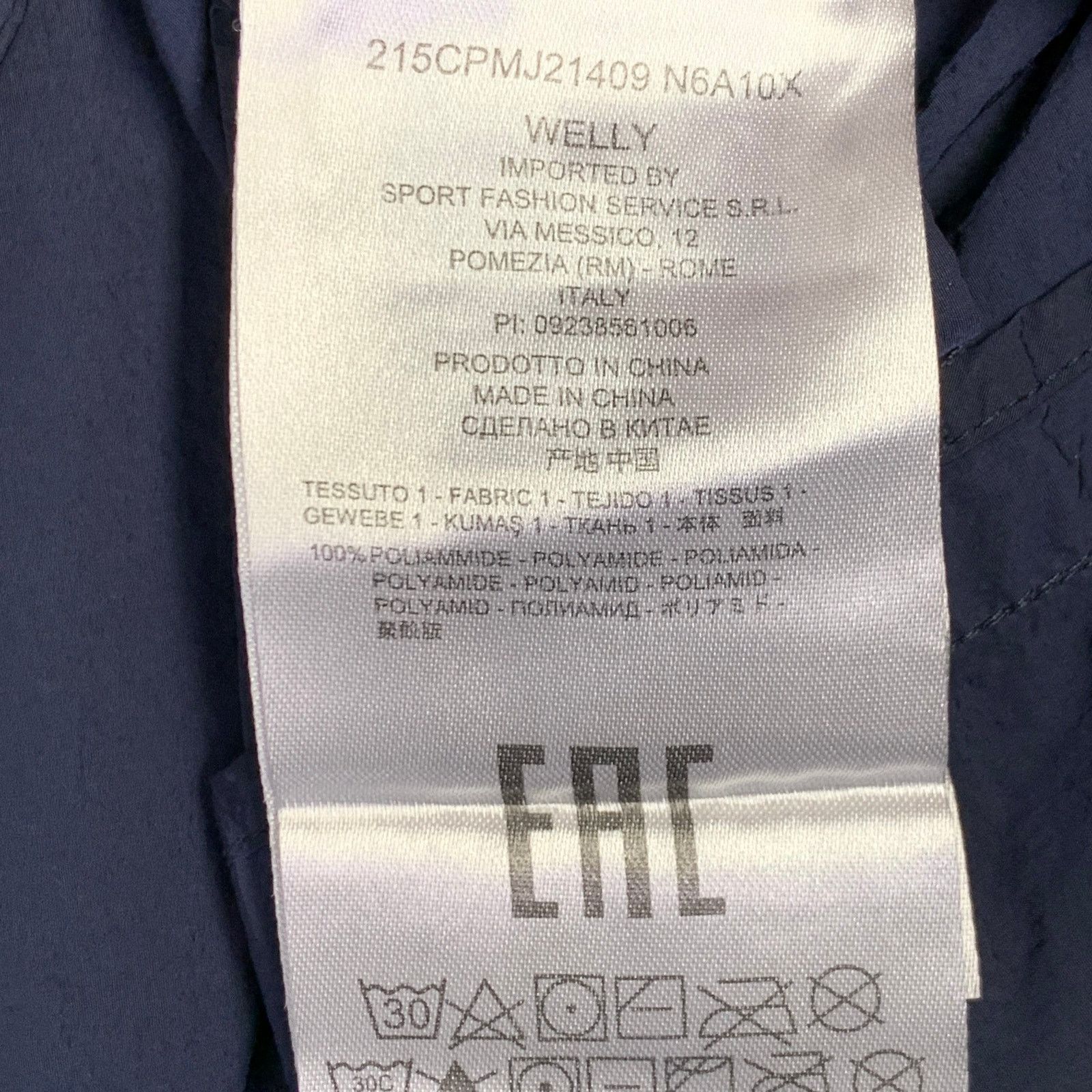 Other CLESSE PIUMINI Size S Navy Polyamide Windbreaker Jacket Size US S / EU 44-46 / 1 - 8 Thumbnail