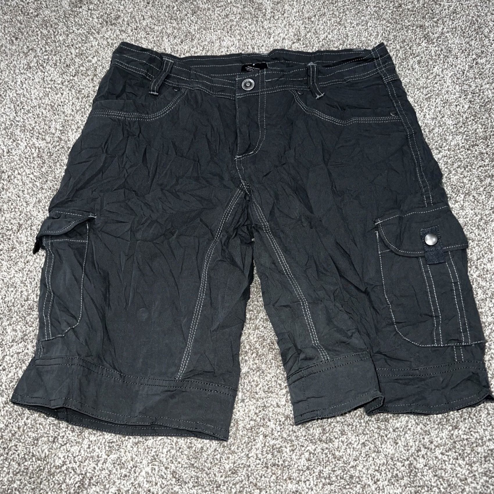 Vintage KUHL Gray Cargo Hiking Shorts Women’s Size 8 M Regular Women’s Boy? Size 32" / US 10 / IT 46 - 2 Thumbnail