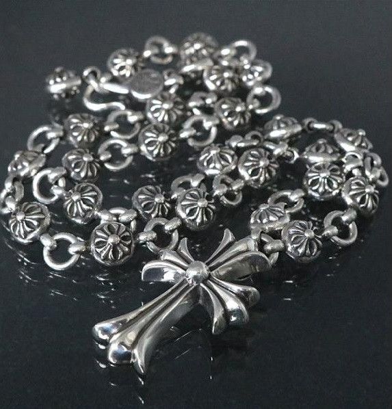 Chrome Hearts Chrome Hearts Small Cross Ball Necklace Grailed