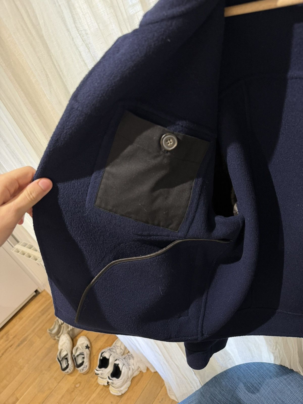 Acne Studios Acne studios wool jacket dark blue Size US S / EU 44-46 / 1 - 4 Thumbnail