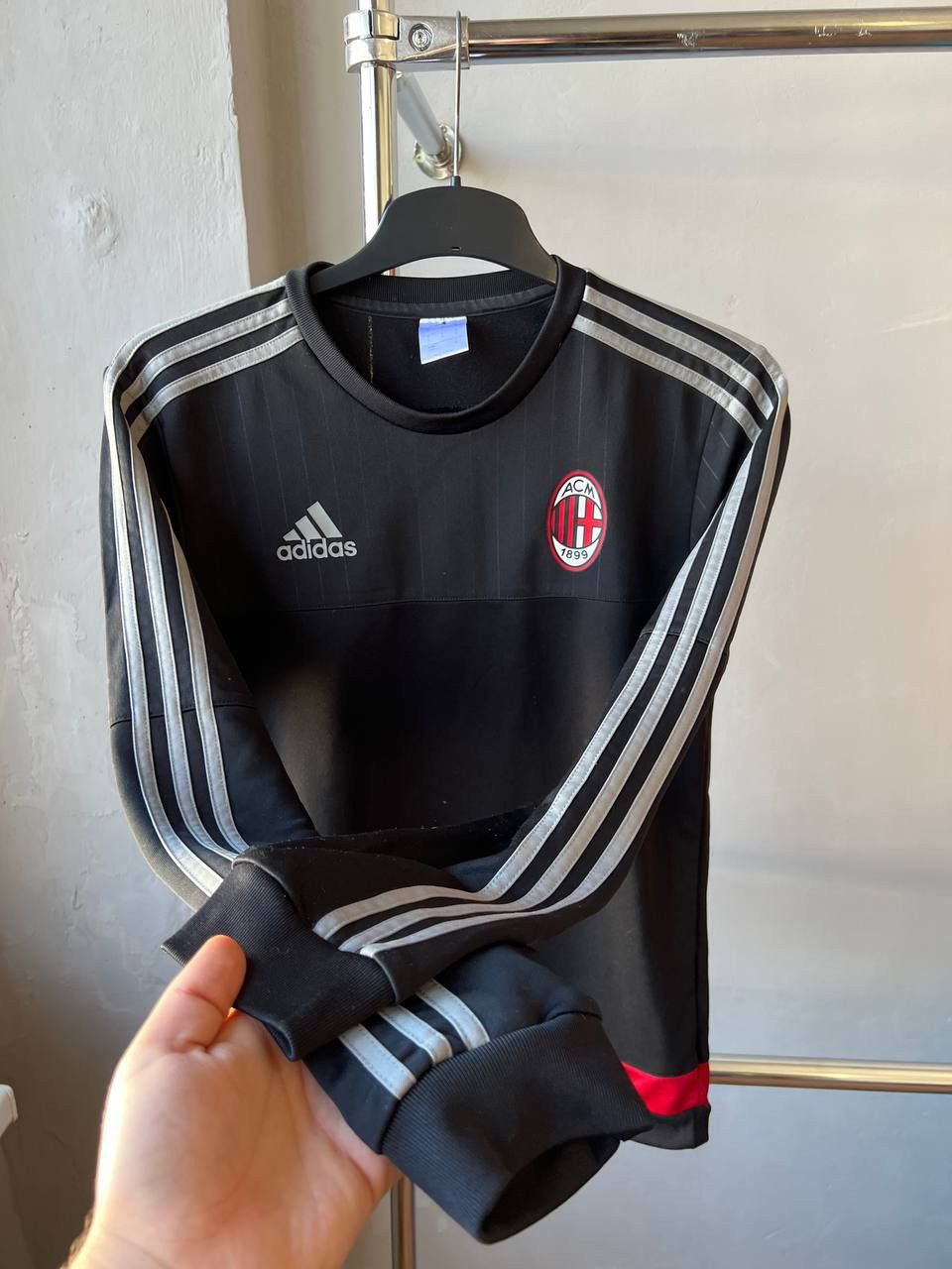 Adidas 2015/16 AC MILAN TRAINING SOCCER FOOTBALL LONG SLEEVE SZ S Size US S / EU 44-46 / 1 - 7 Thumbnail