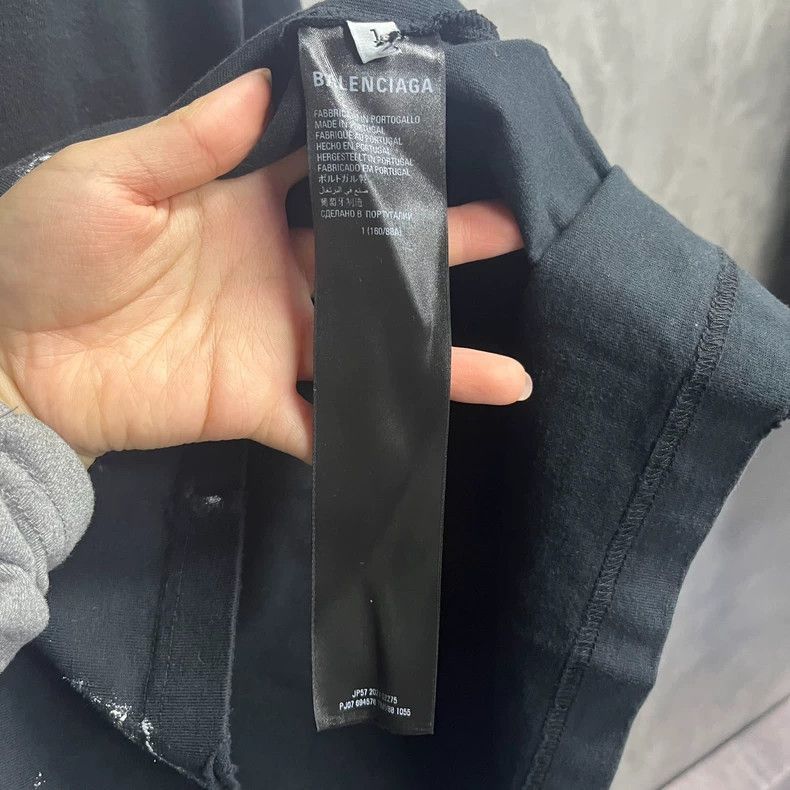 Balenciaga Balenciaga Black Rock Band Series Lightning Letter Pattern Size US XXL / EU 58 / 5 - 3 Thumbnail
