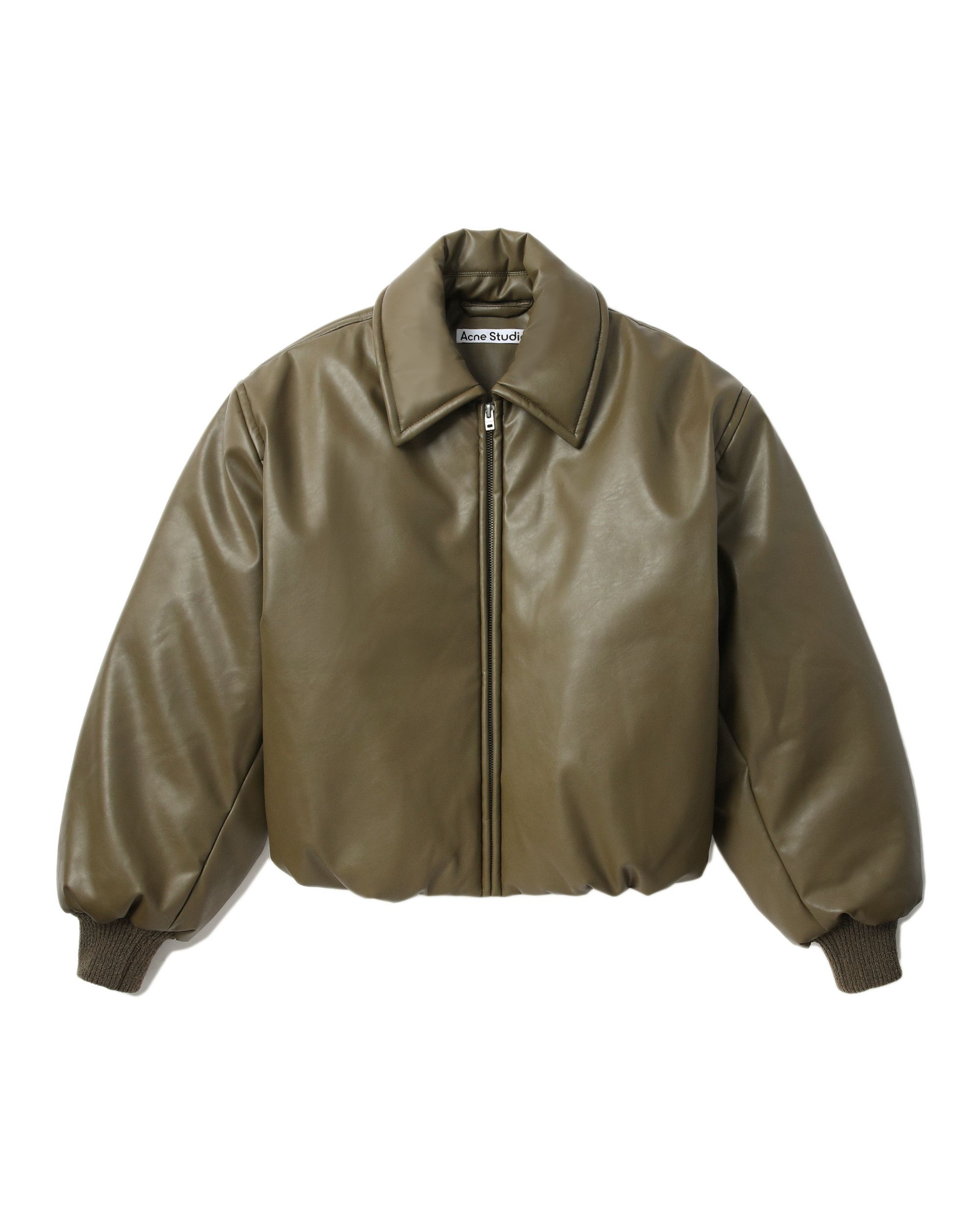 Acne Studios Acne Studios Leather Feel Lapel Zipper Jacket Size XL / US 12-14 / IT 48-50 - 1 Thumbnail