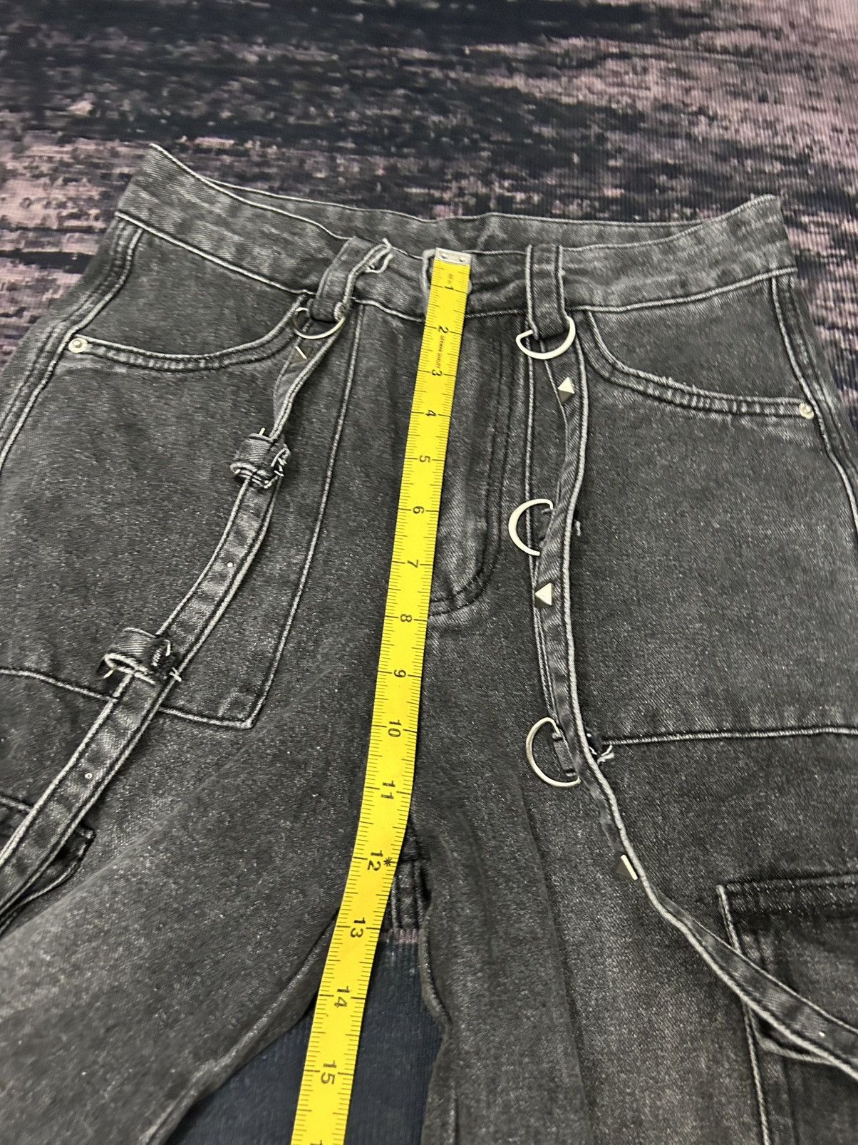 Tete Homme Romwe Cargo Bondage Flare Jeans Size US 28 / EU 44 - 17 Thumbnail